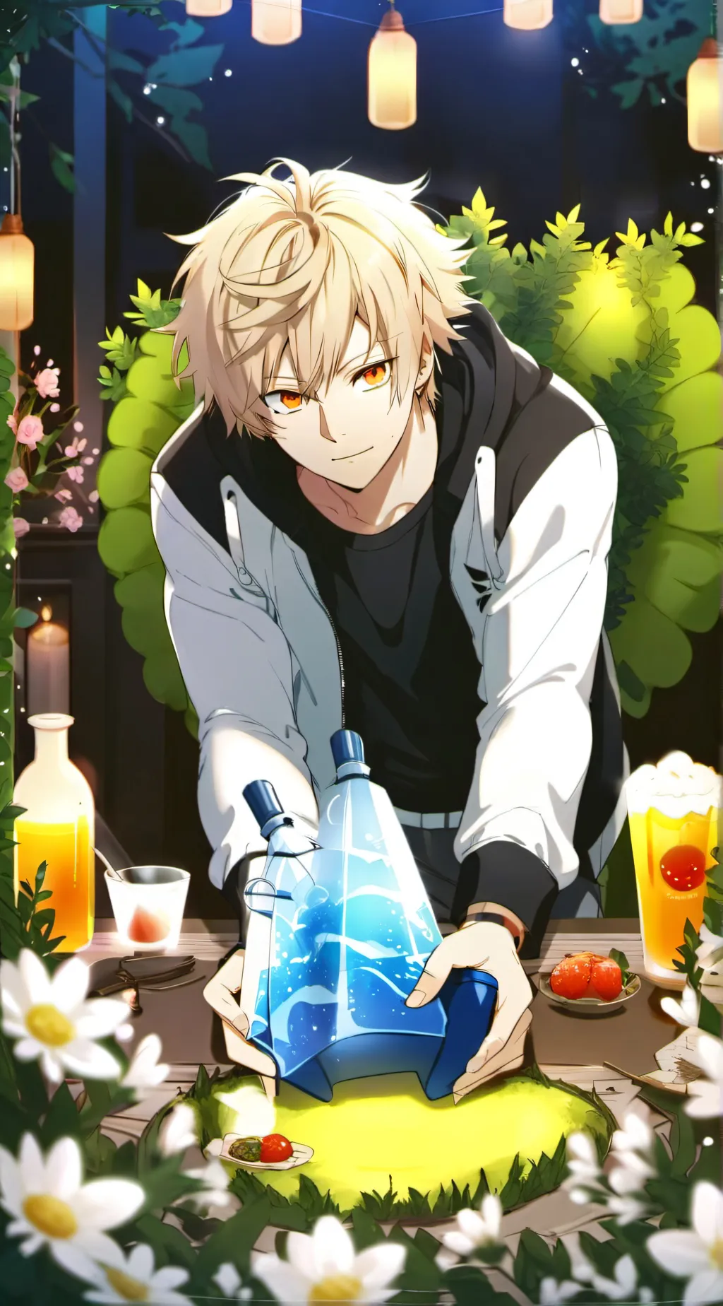 ai character: bakugou  background