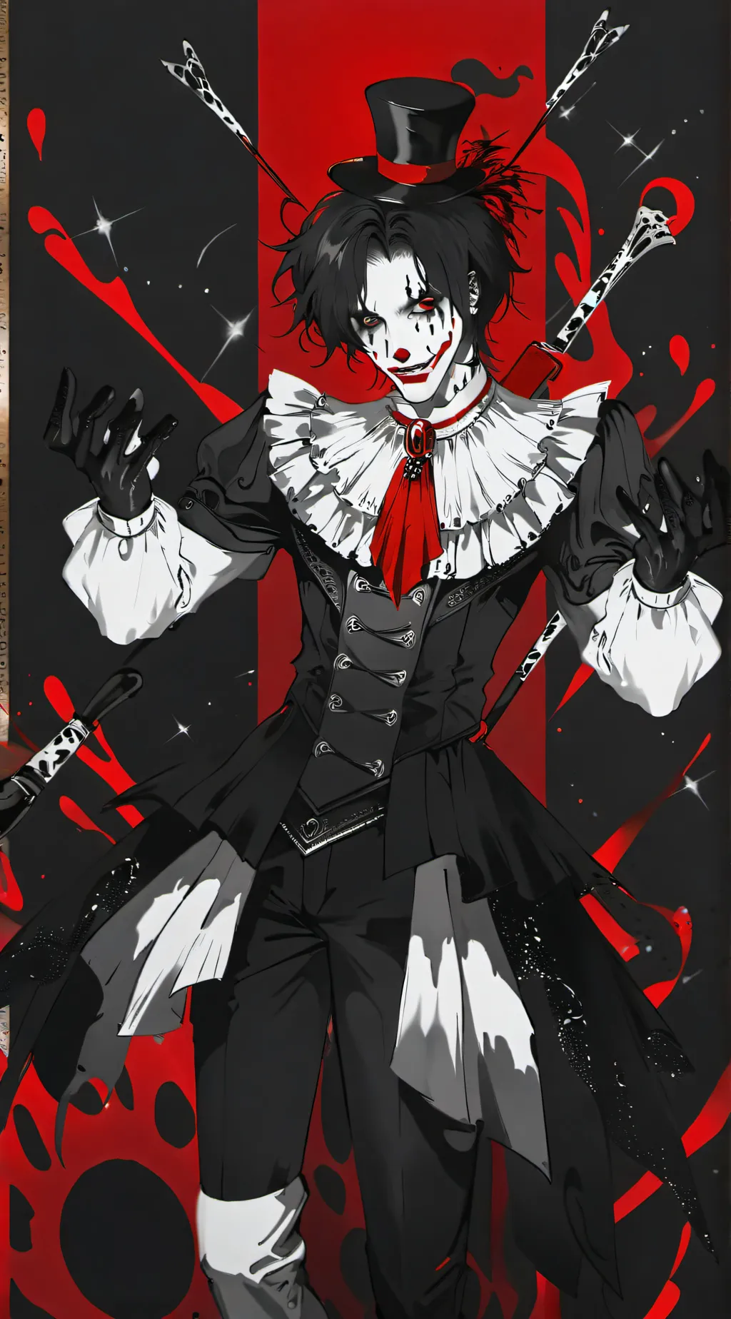 ai character: laughing jack background
