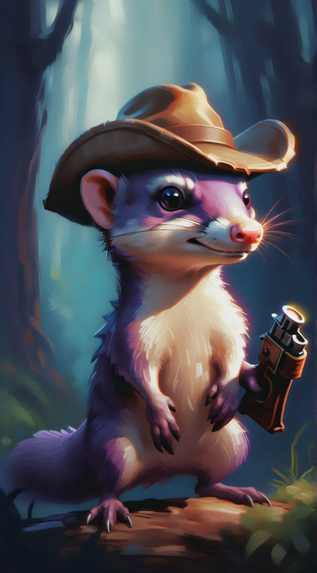 ai character: nack thee weasle background