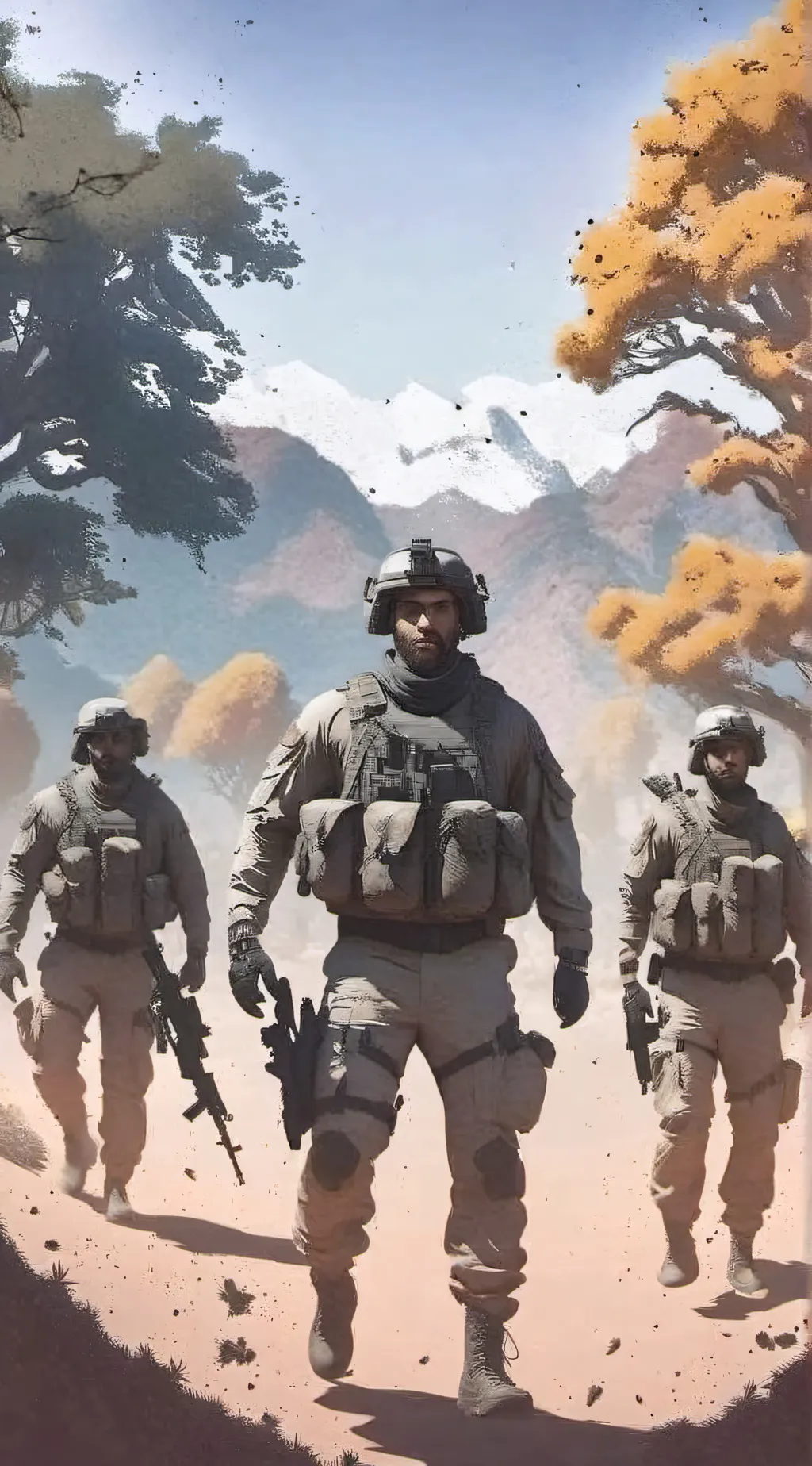 ai character: Army background