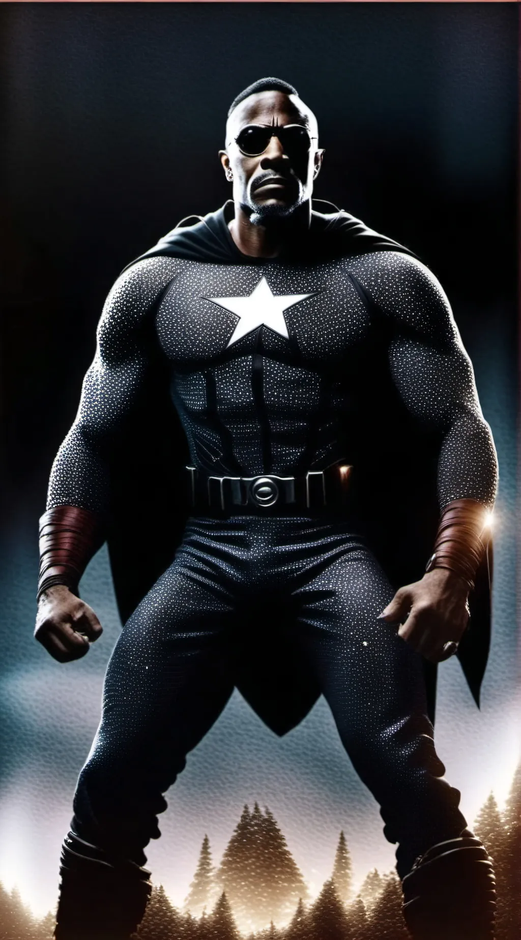 ai character: Black addam background