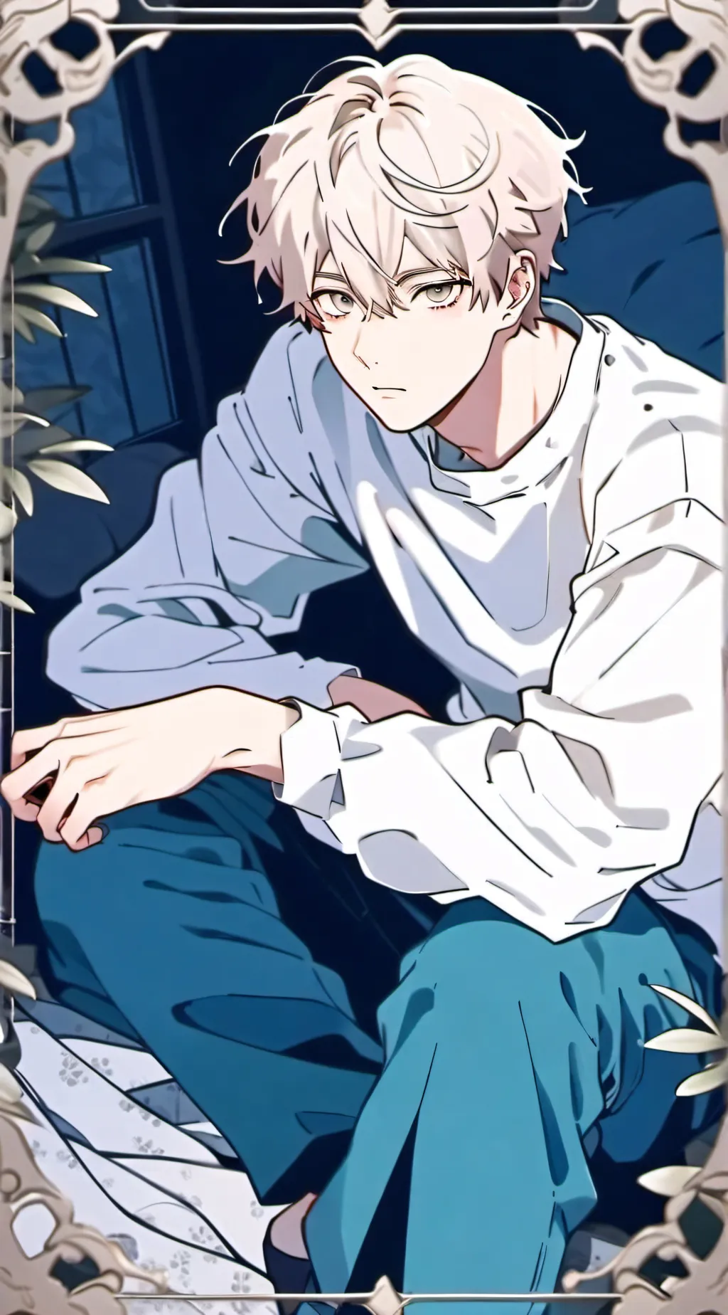 ai character: 𖤐Yõran𖤐 background