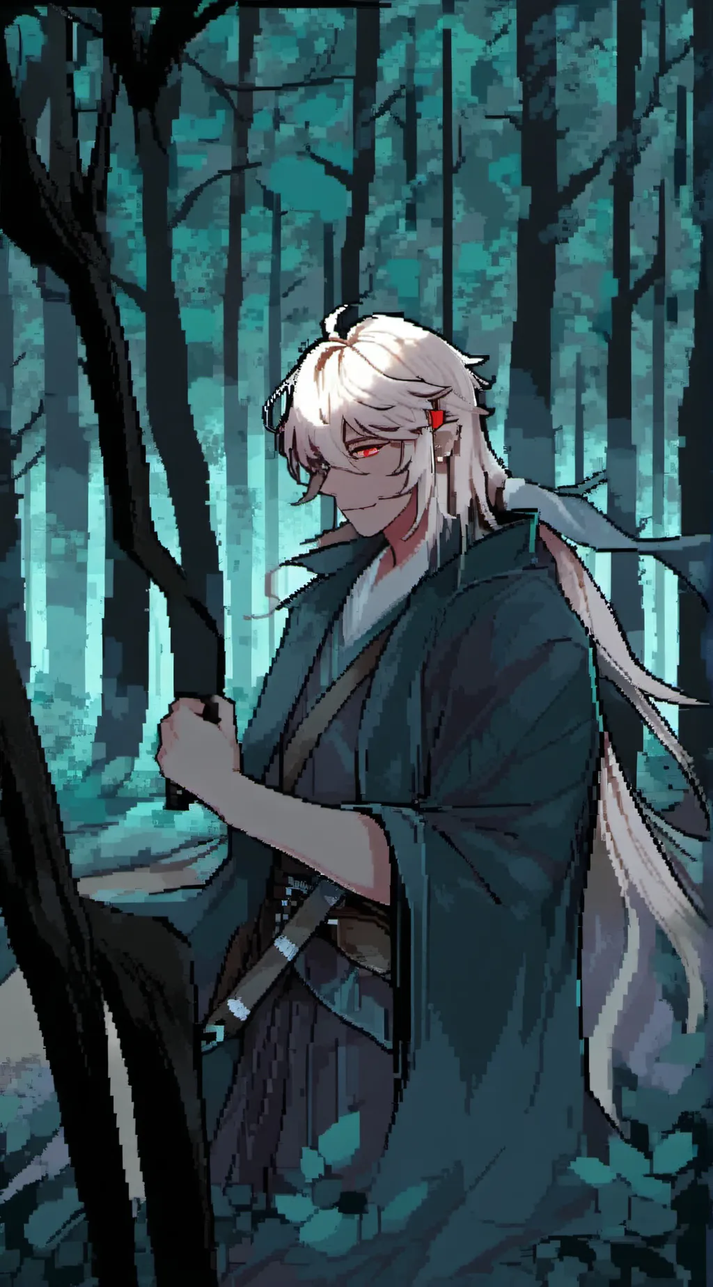 ai character: ^•^Yurimo^•^ background