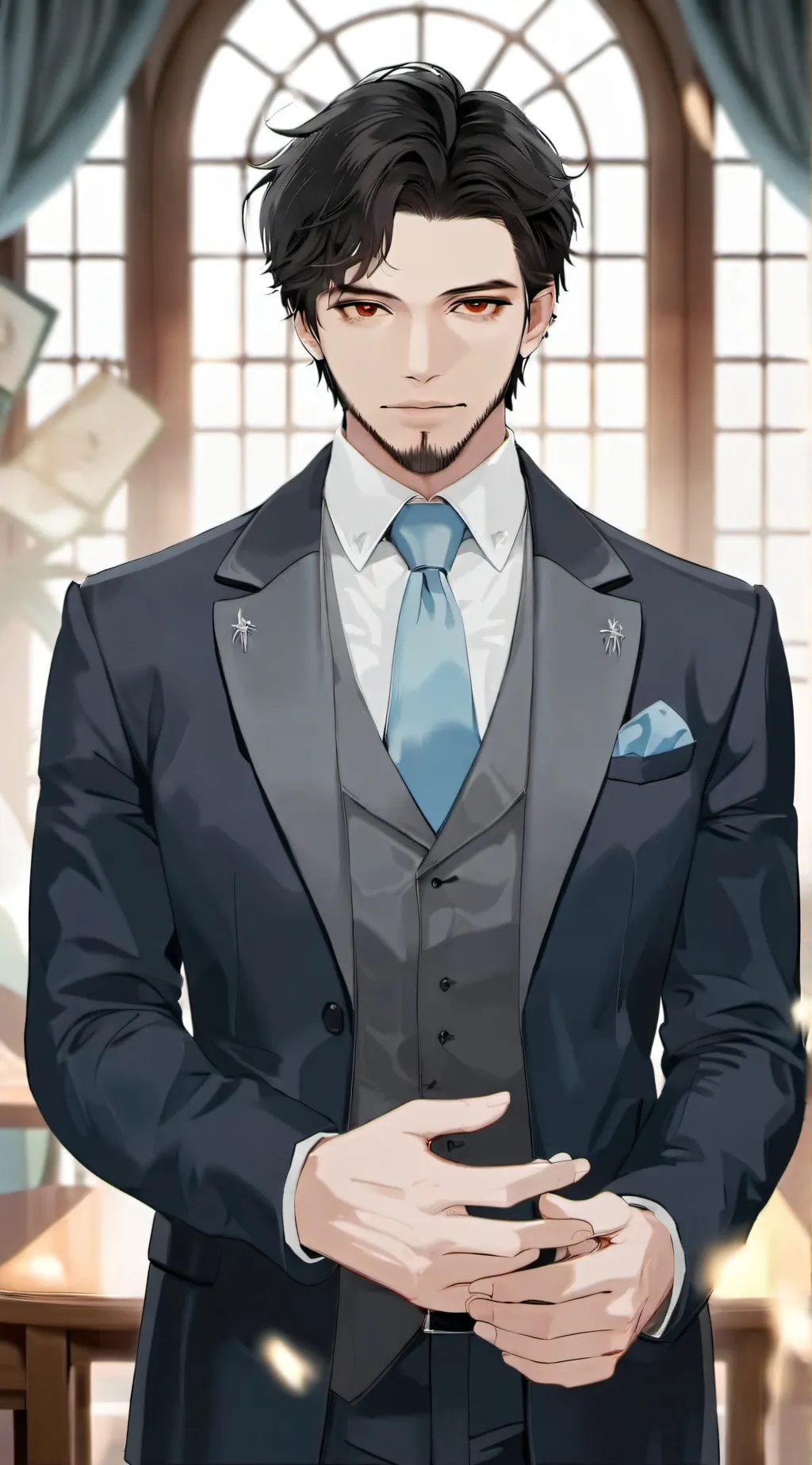 ai character: Mark background