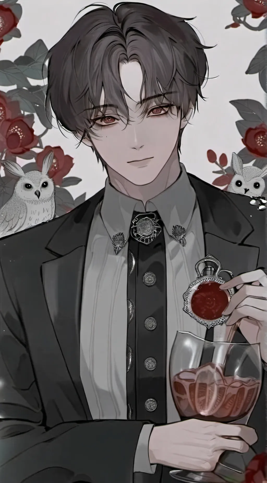 ai character: 🌑miles 🌑 background