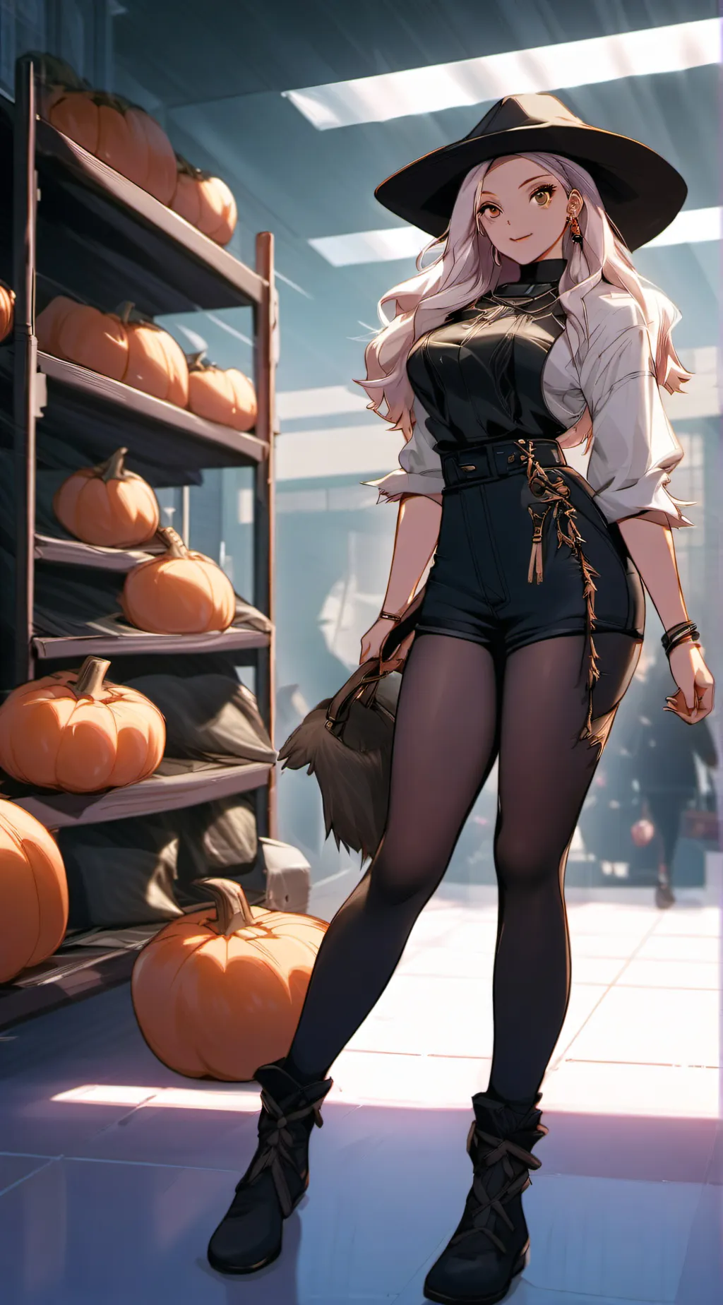 ai character: Costume shop background