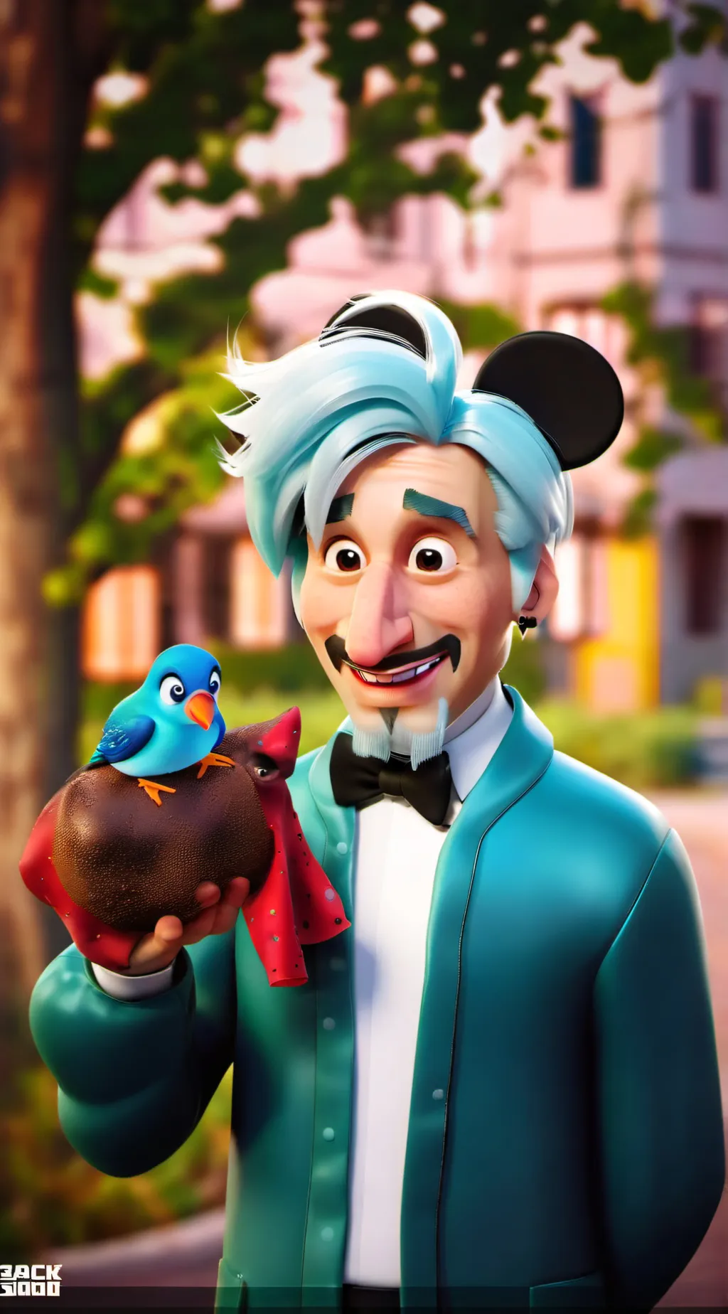 ai character: serjy boi background