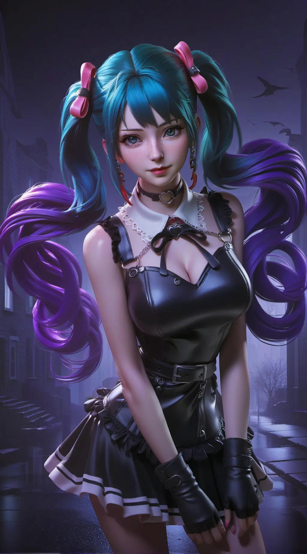 ai character: MiklitHatsuneGodes background