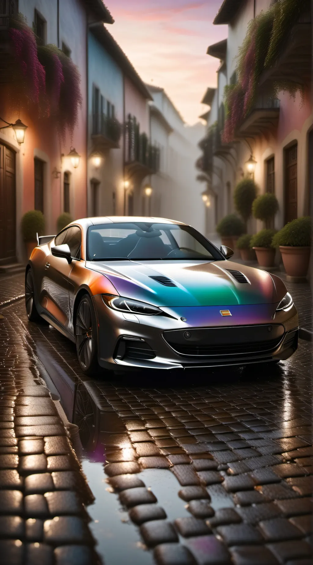 ai character: road trip background