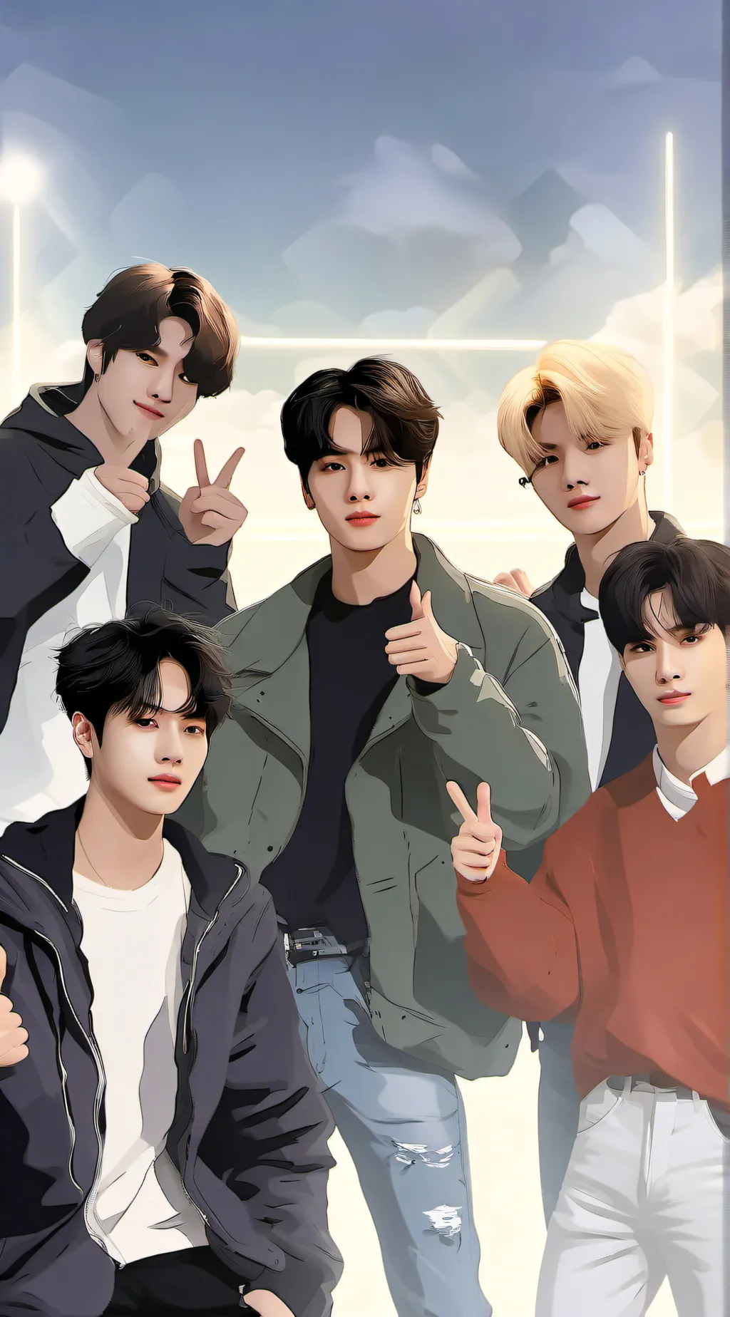 ai character: Straykids  background