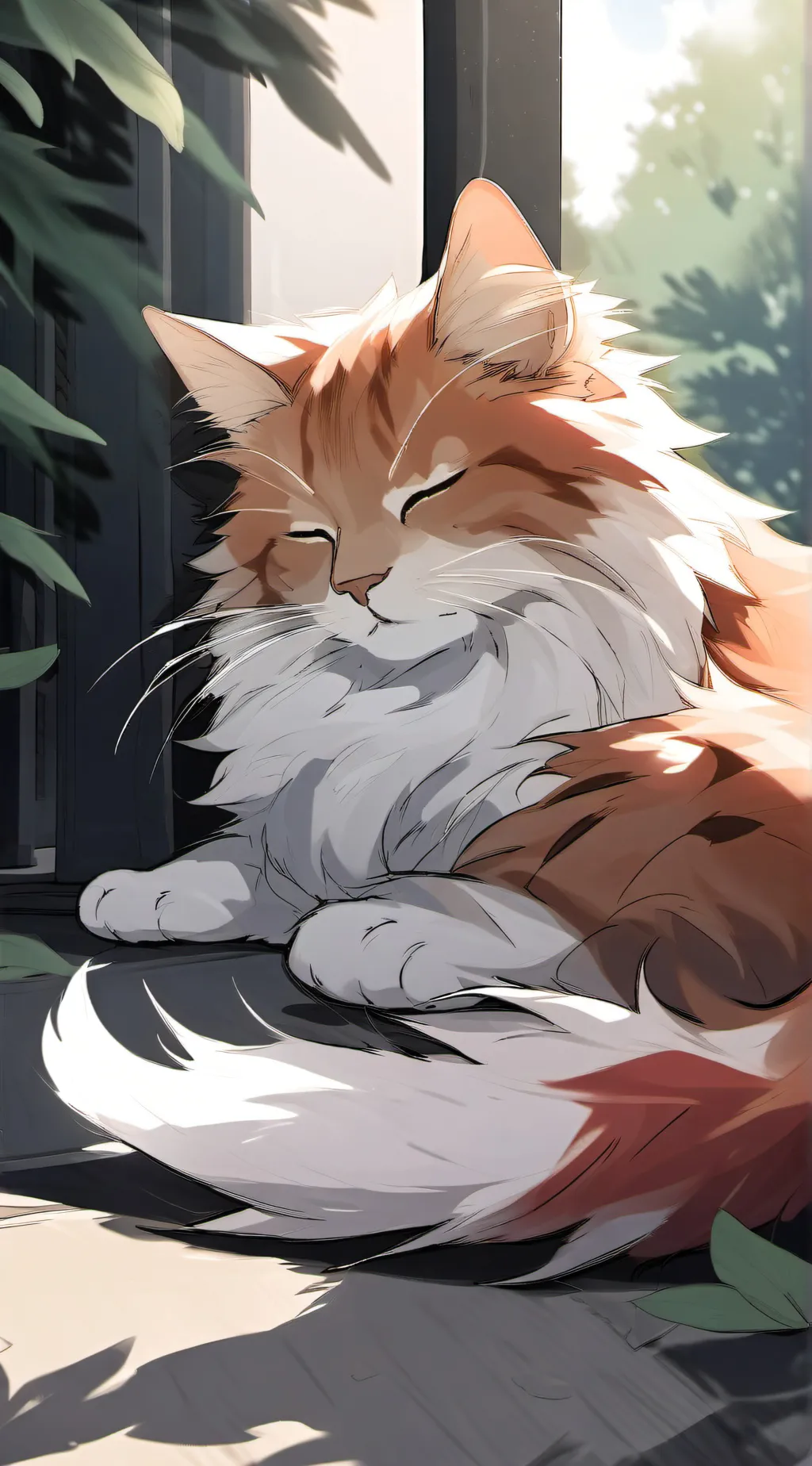 ai character: Cat background