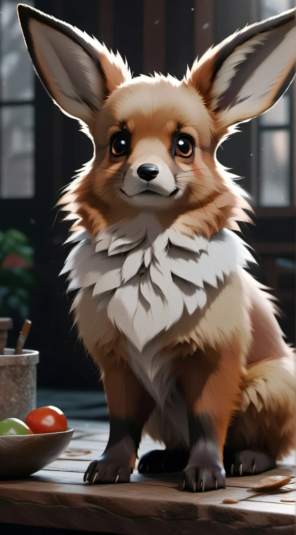 ai character: Eevee background