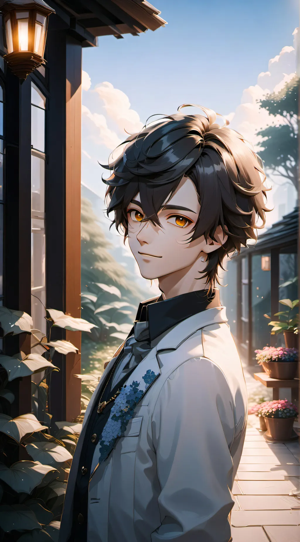 ai character: Felix  background