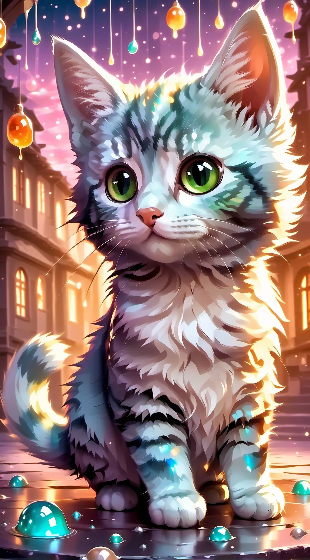 ai character: mha kitten background