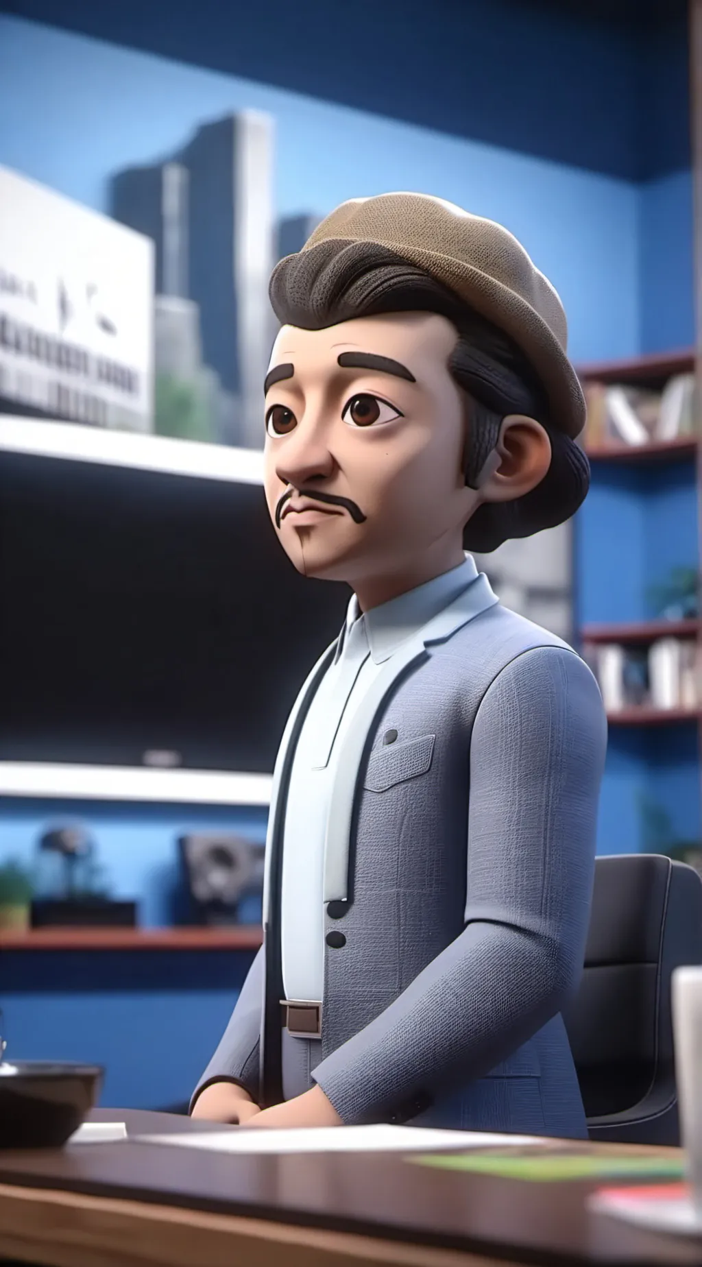 ai character: 5t8r background