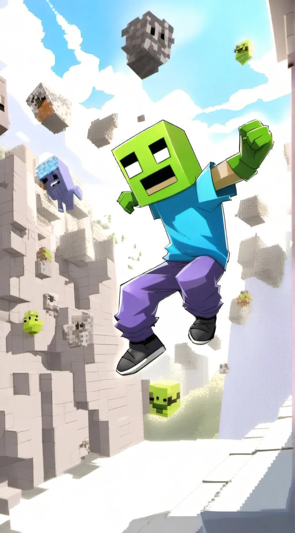 ai character: Parkour World background