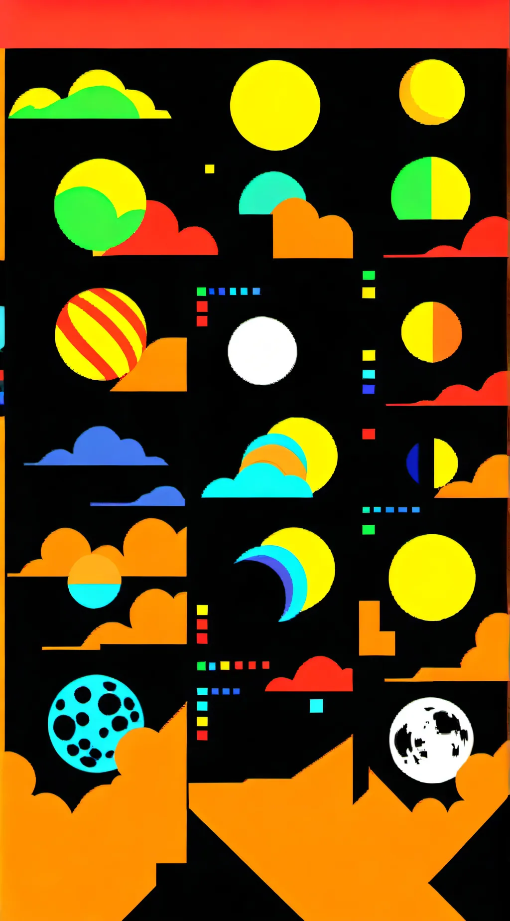 ai character: Sun and Moon show! background