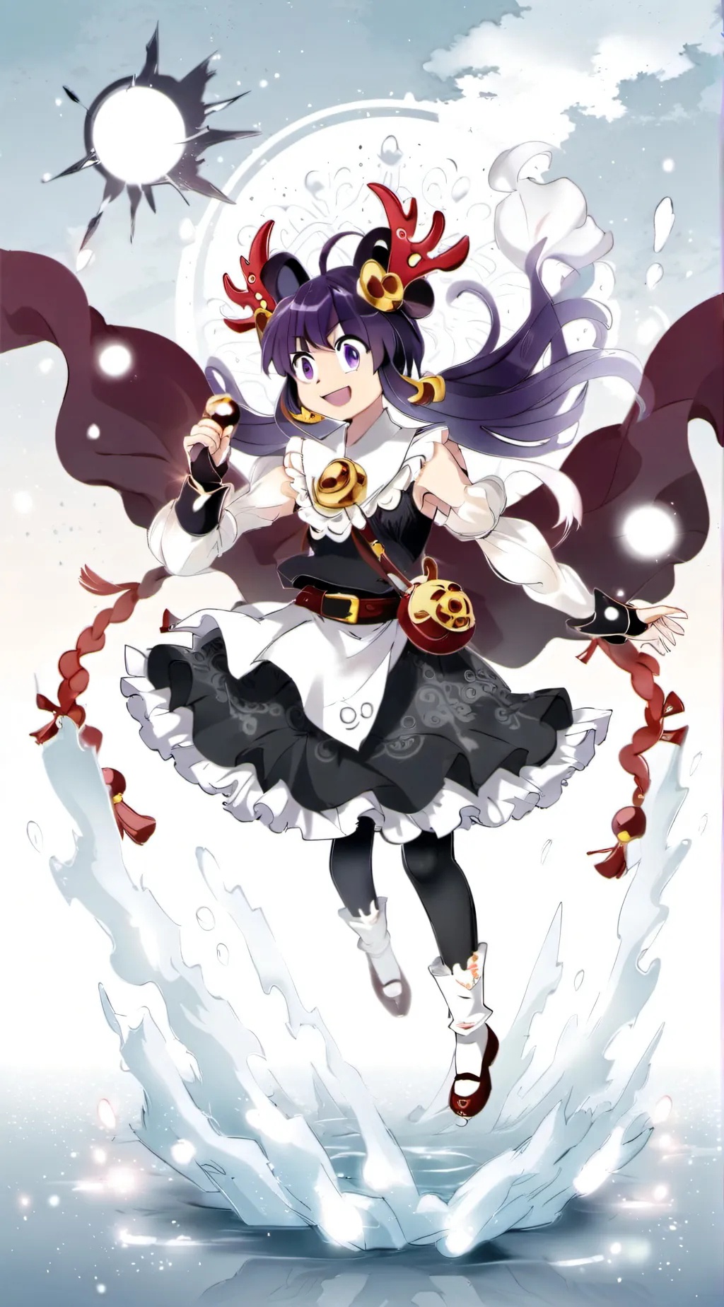 ai character: Fem mineta  background