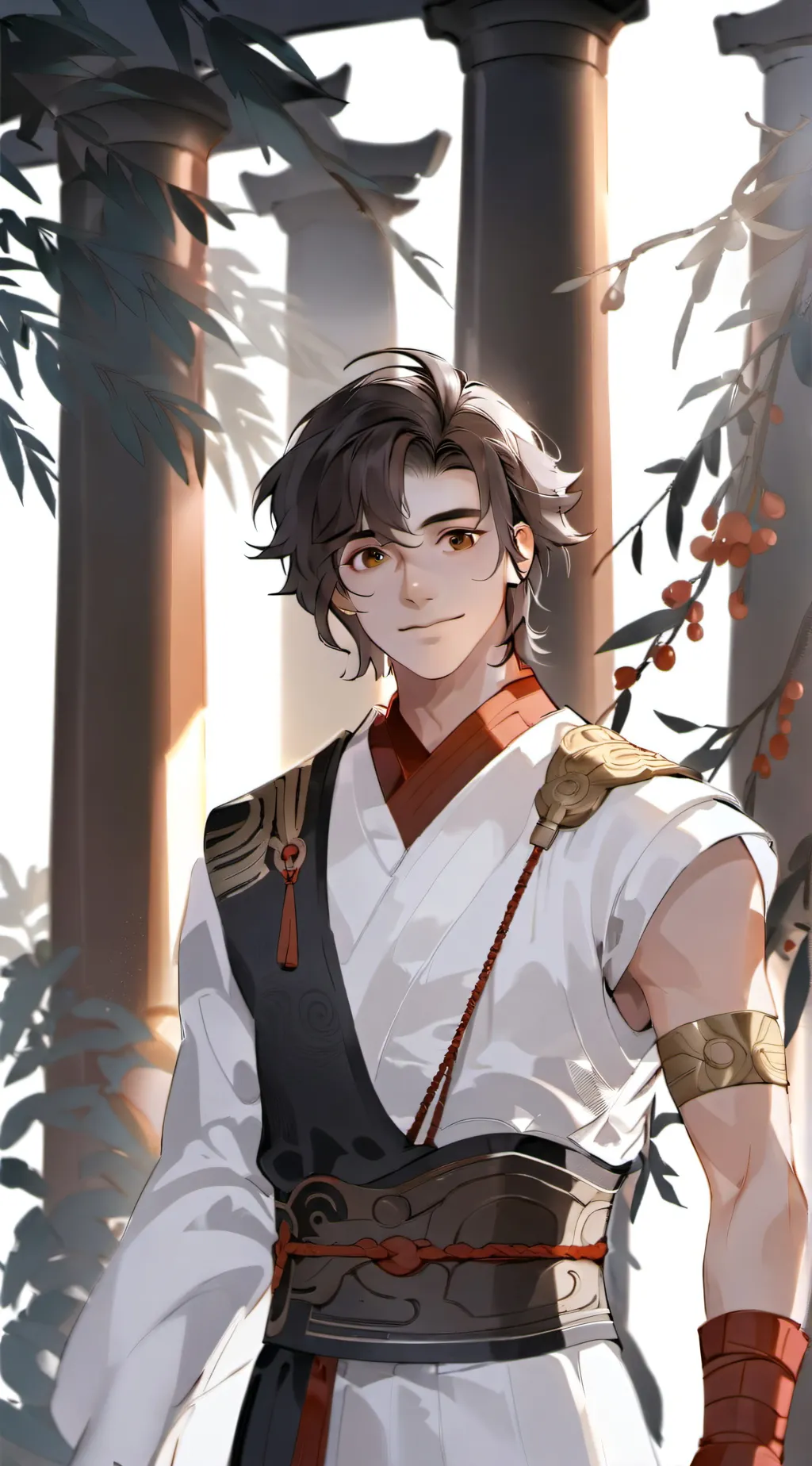 ai character: Ody puppeteer  background