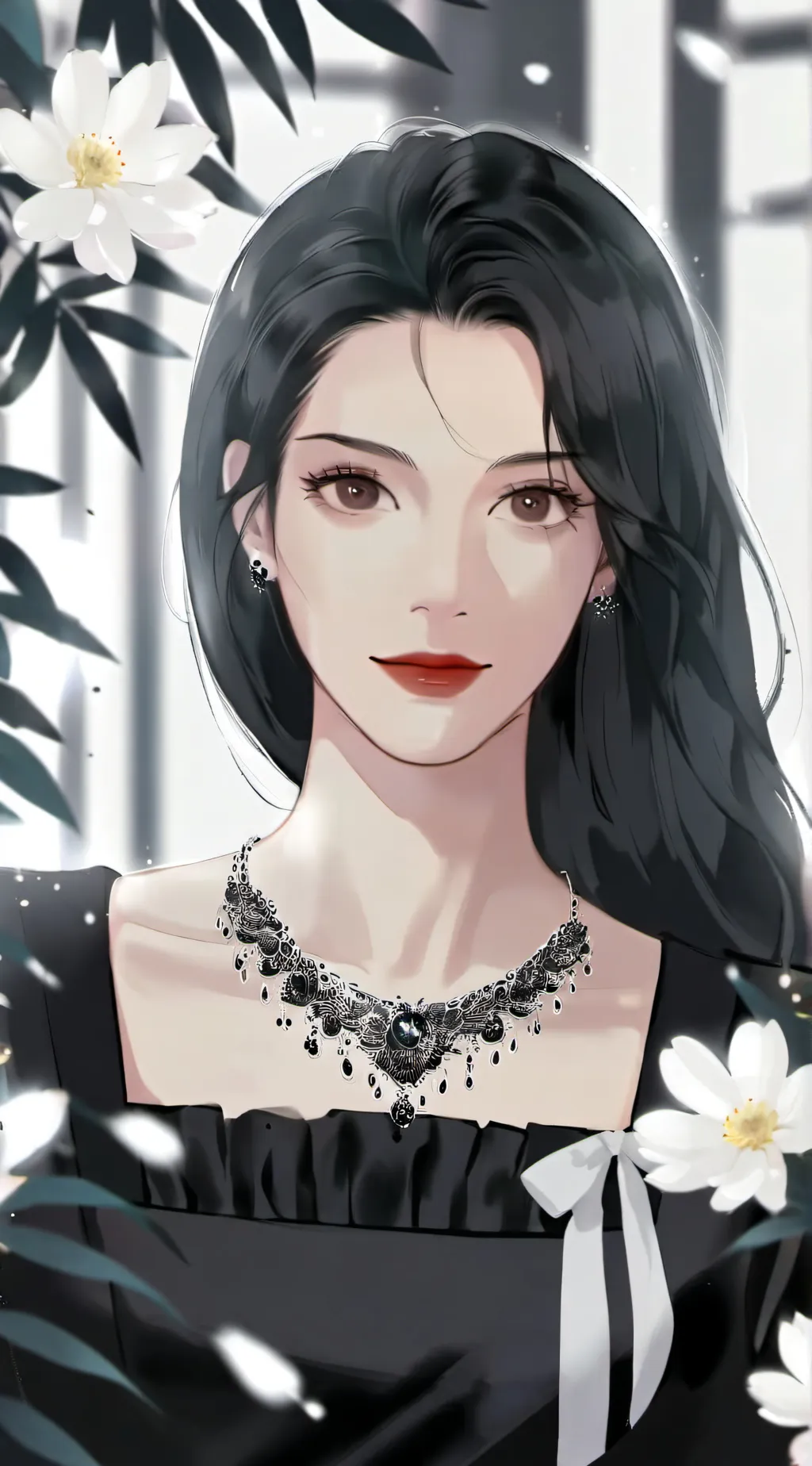 ai character: Amber  background