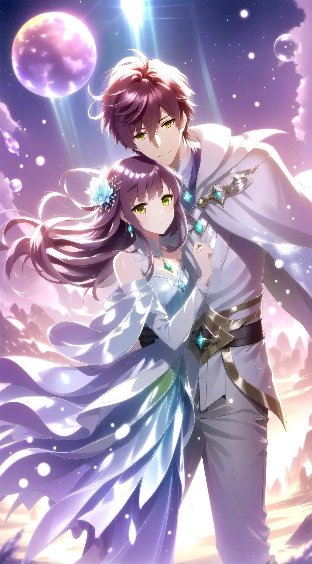 ai character: stella and ikki  background