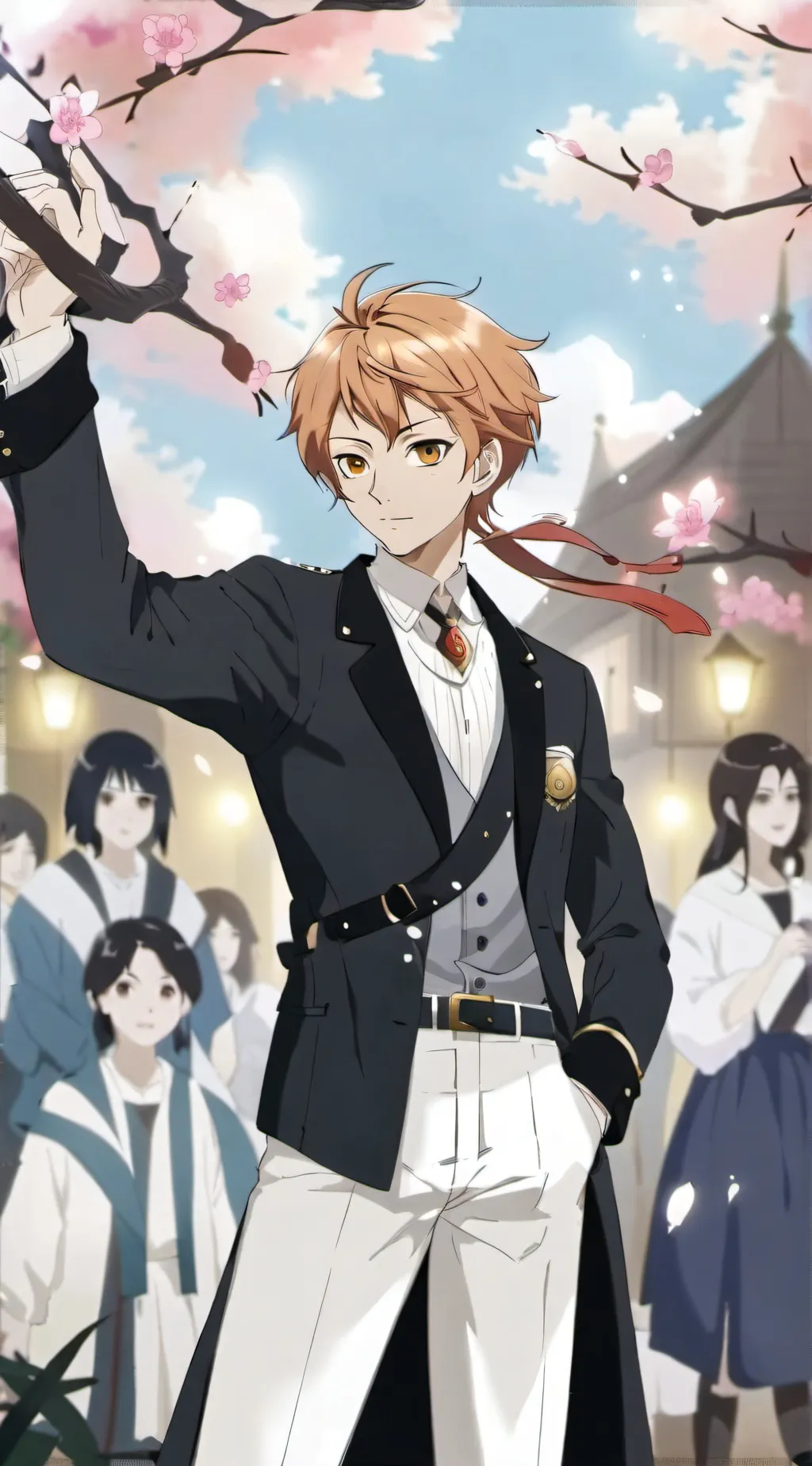 ai character: Kaoru Hitachiin background