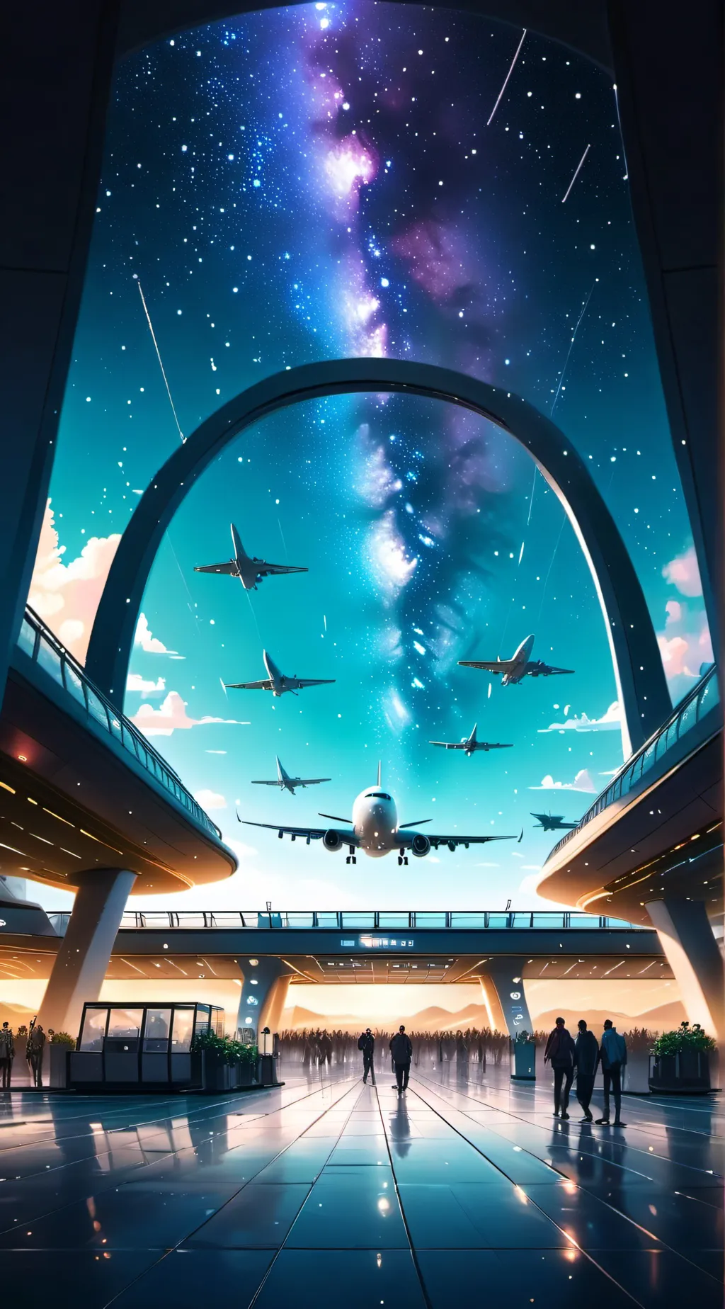 ai character: Airport background