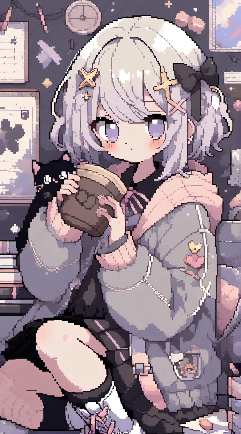 ai character: miss circle  background