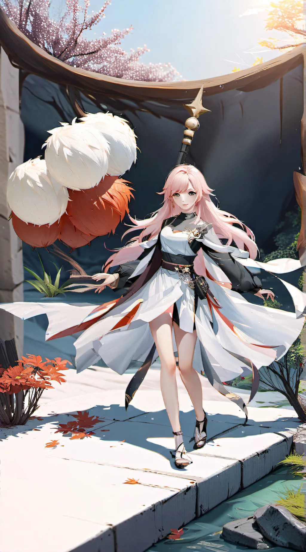 ai character: Rose background
