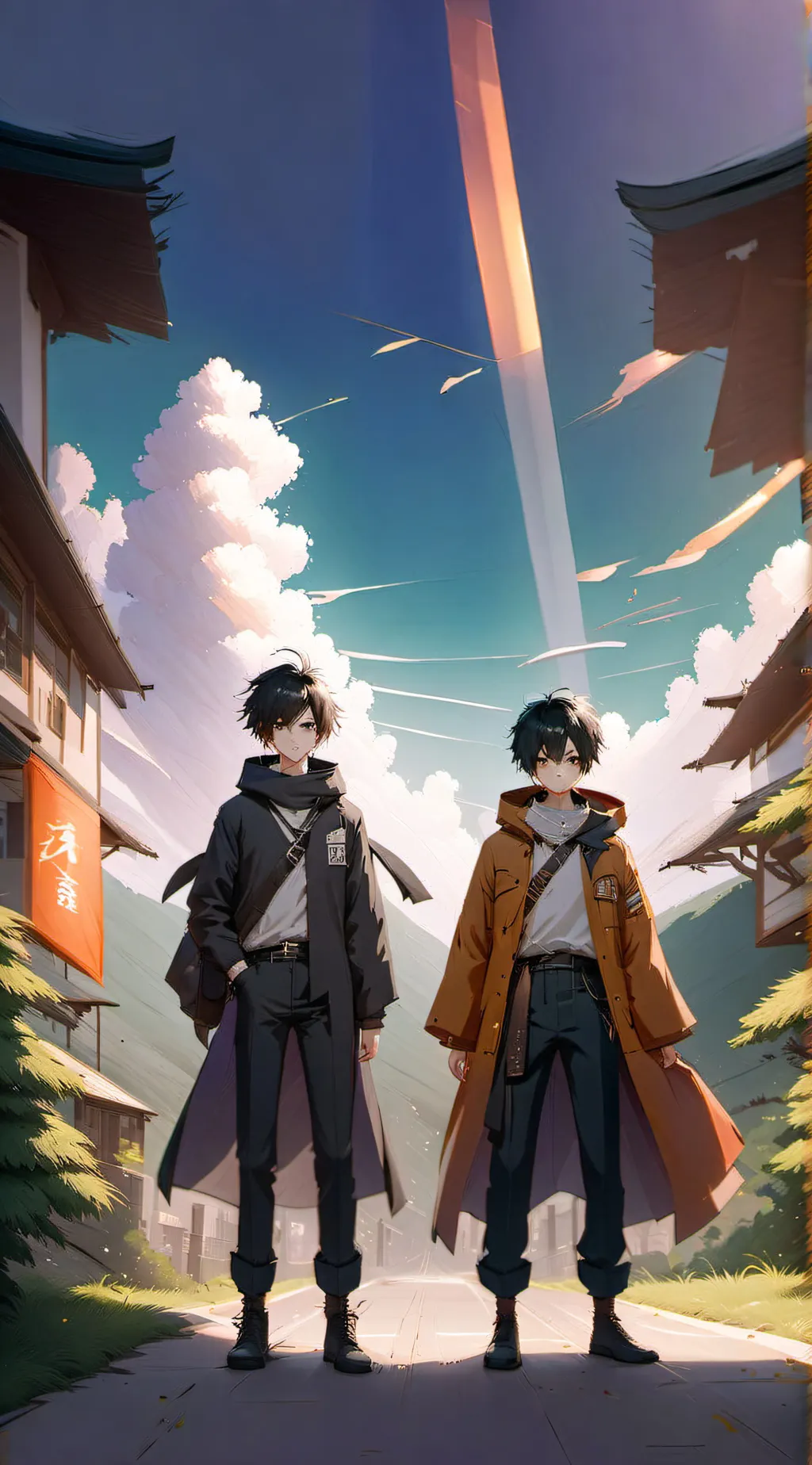 ai character: Jacob and Alex  background