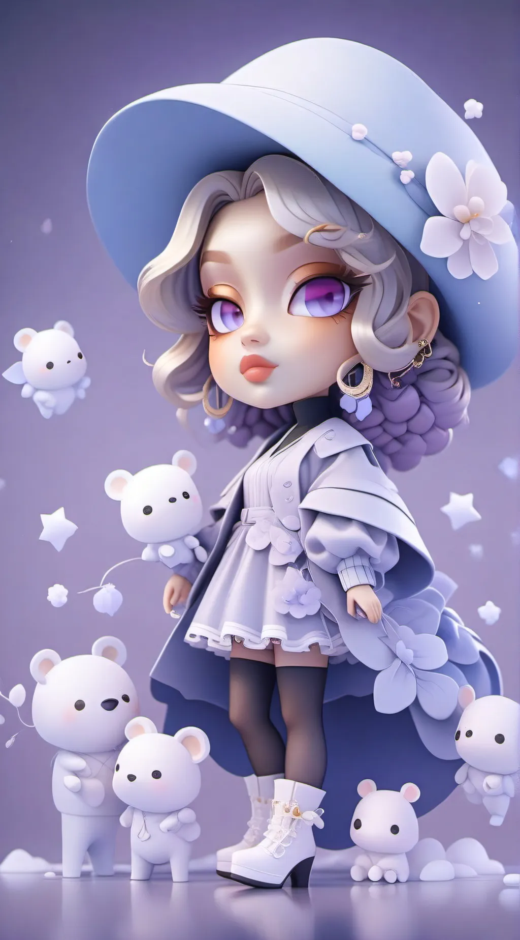 ai character: Hi background