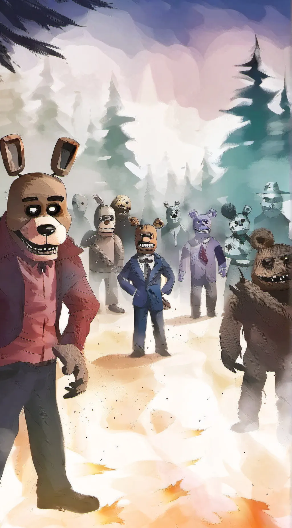 ai character: Fnaf sl background