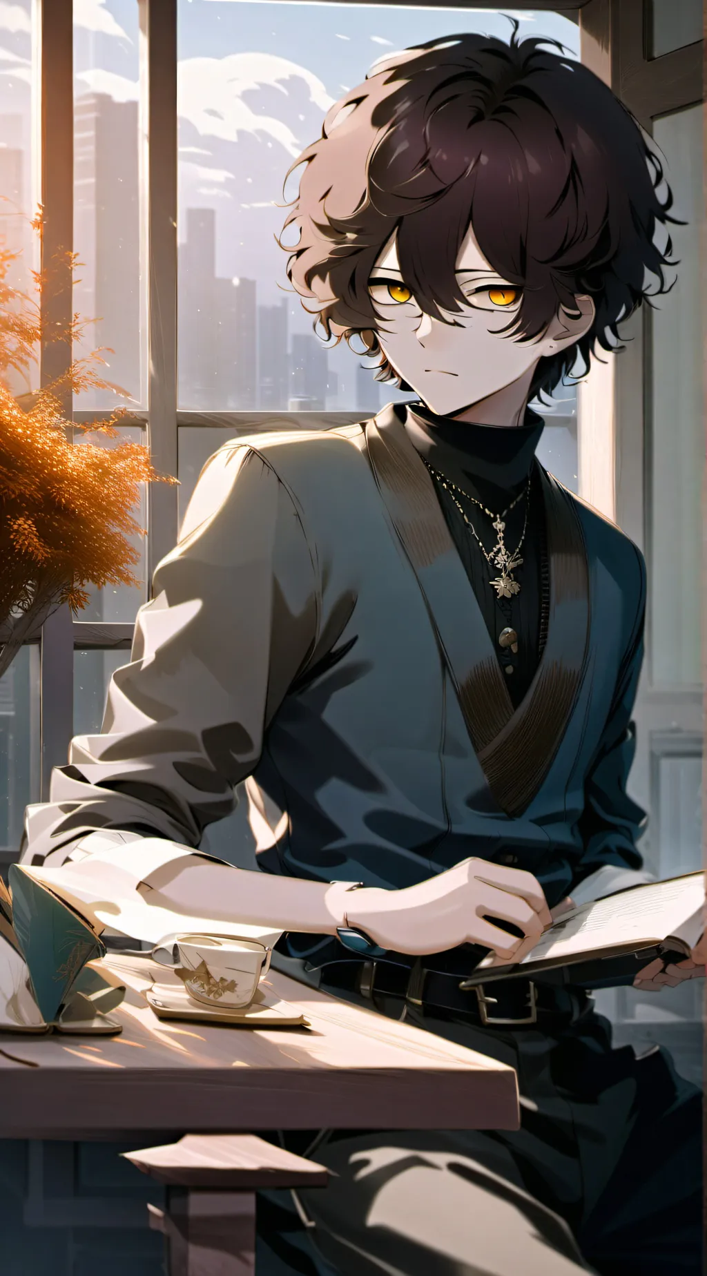 ai character: 🤎milo🤎 background