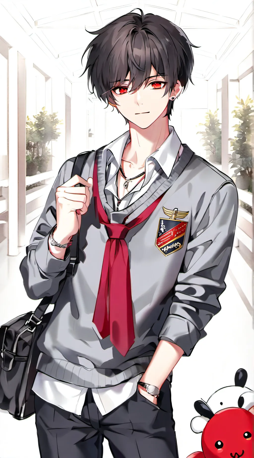 ai character: Oliver  background