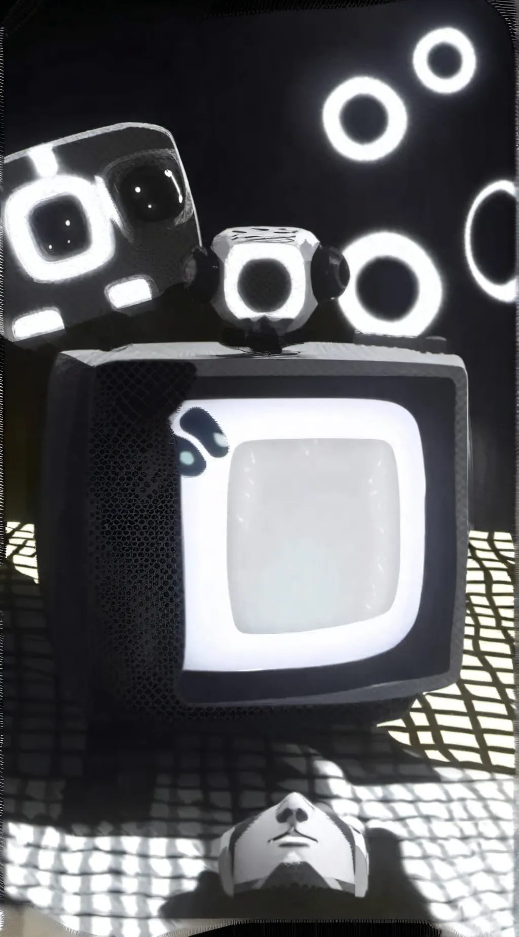 ai character: Tv man background