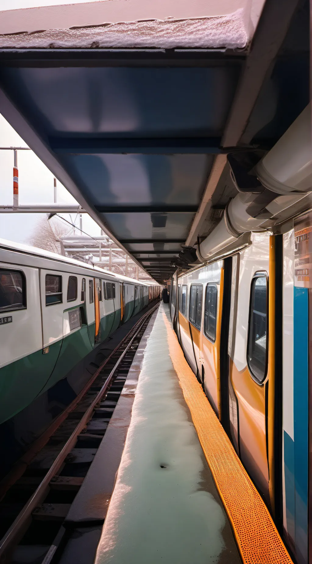 ai character: MBTA Subway  background