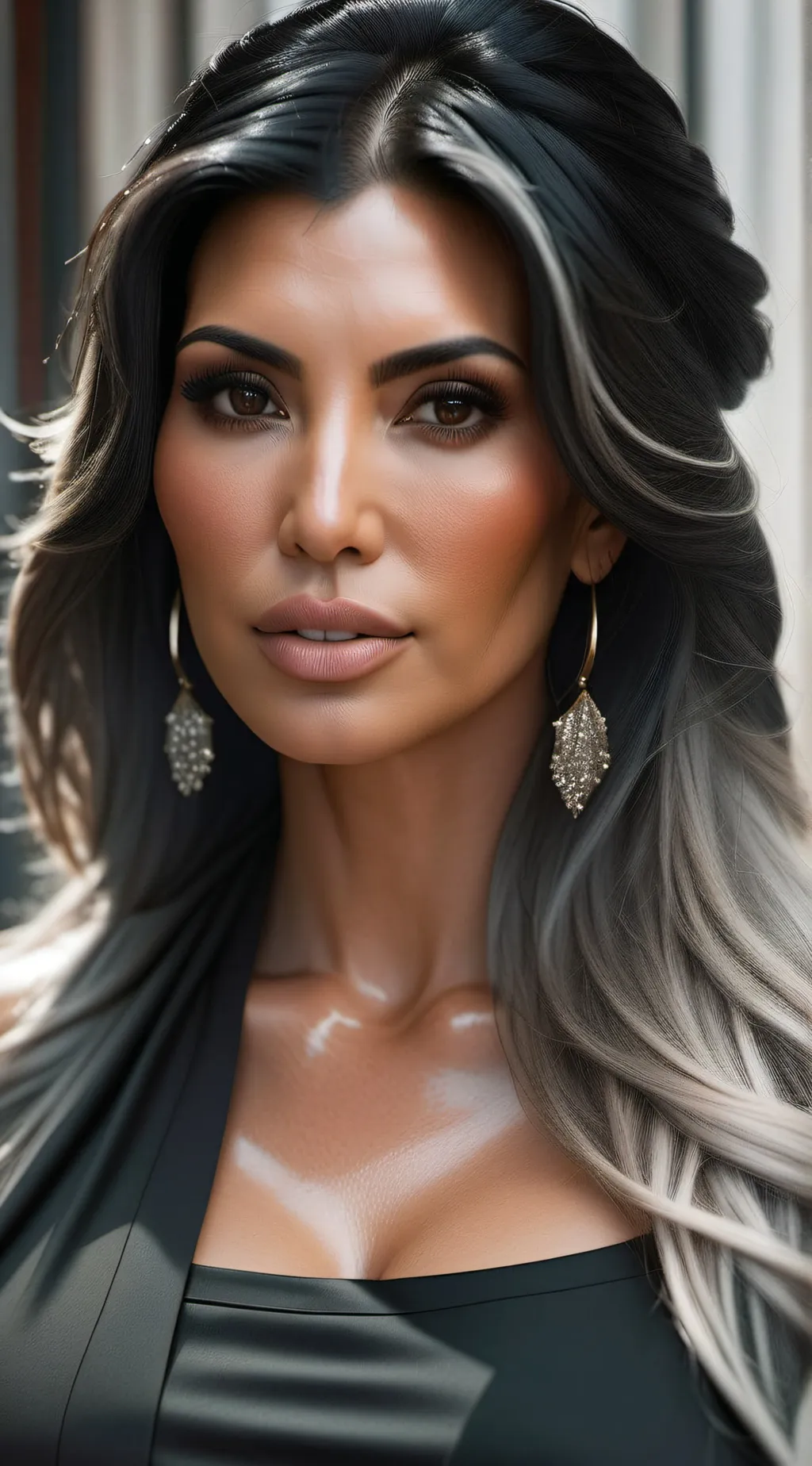 ai character: kim Kardashian  background