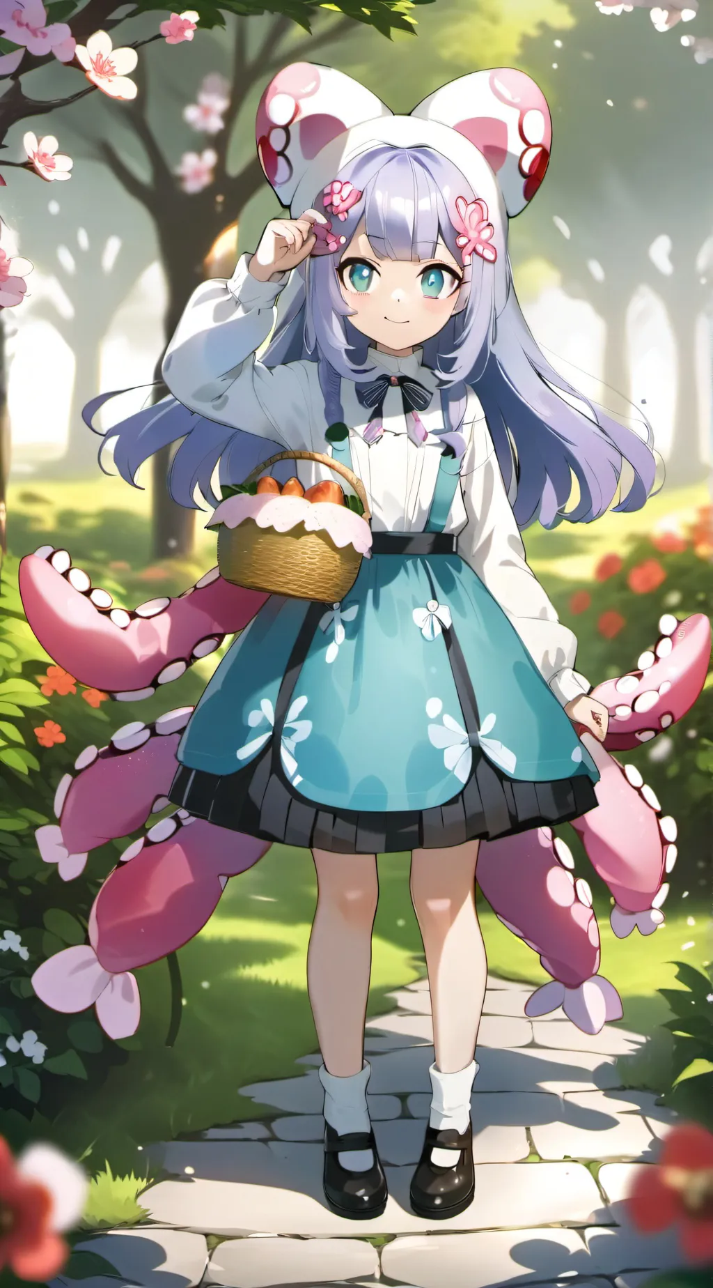 ai character: Silver background