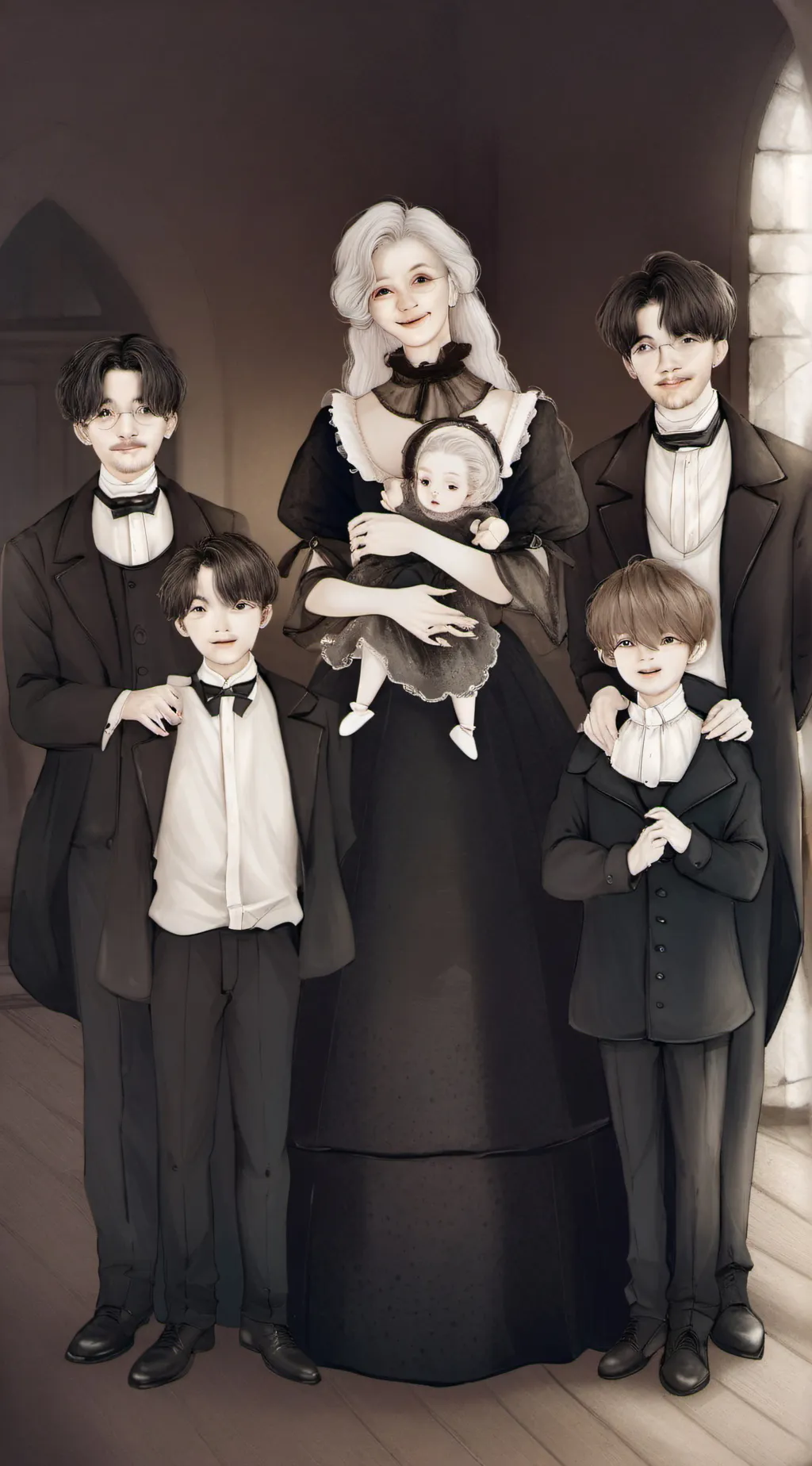 ai character: young Sheldon background