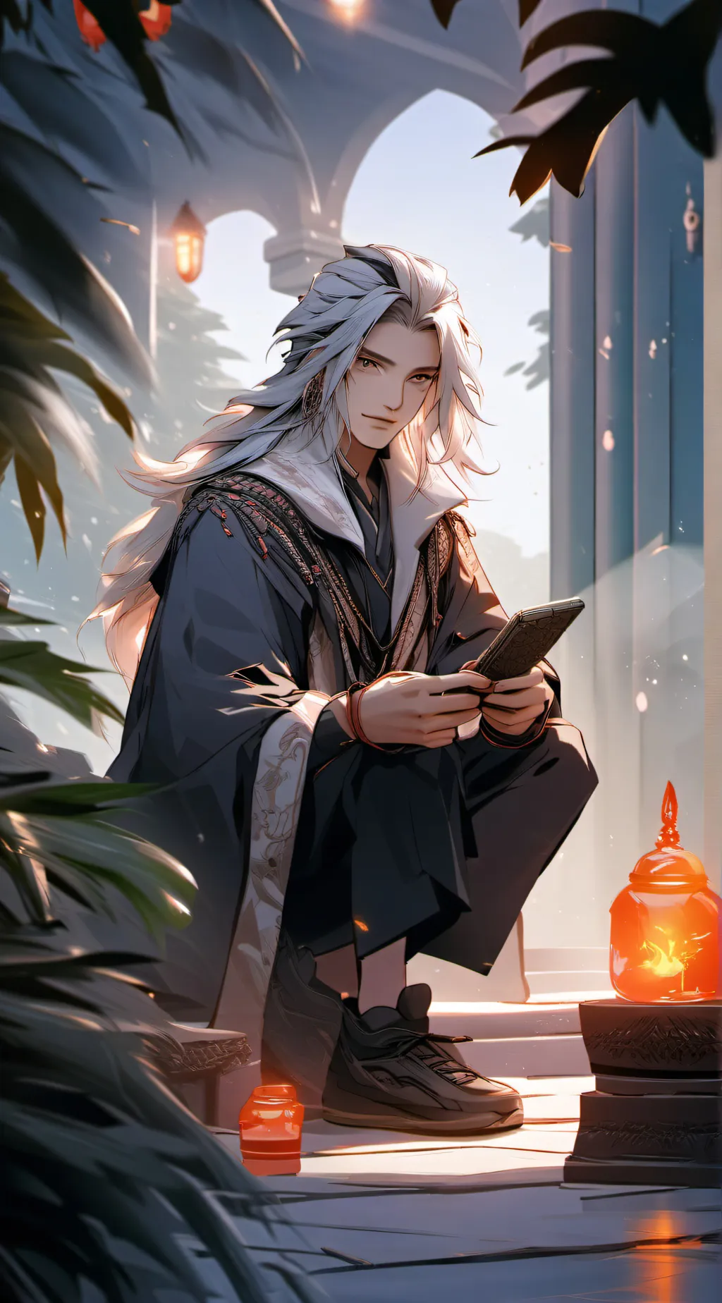 ai character: kanji background