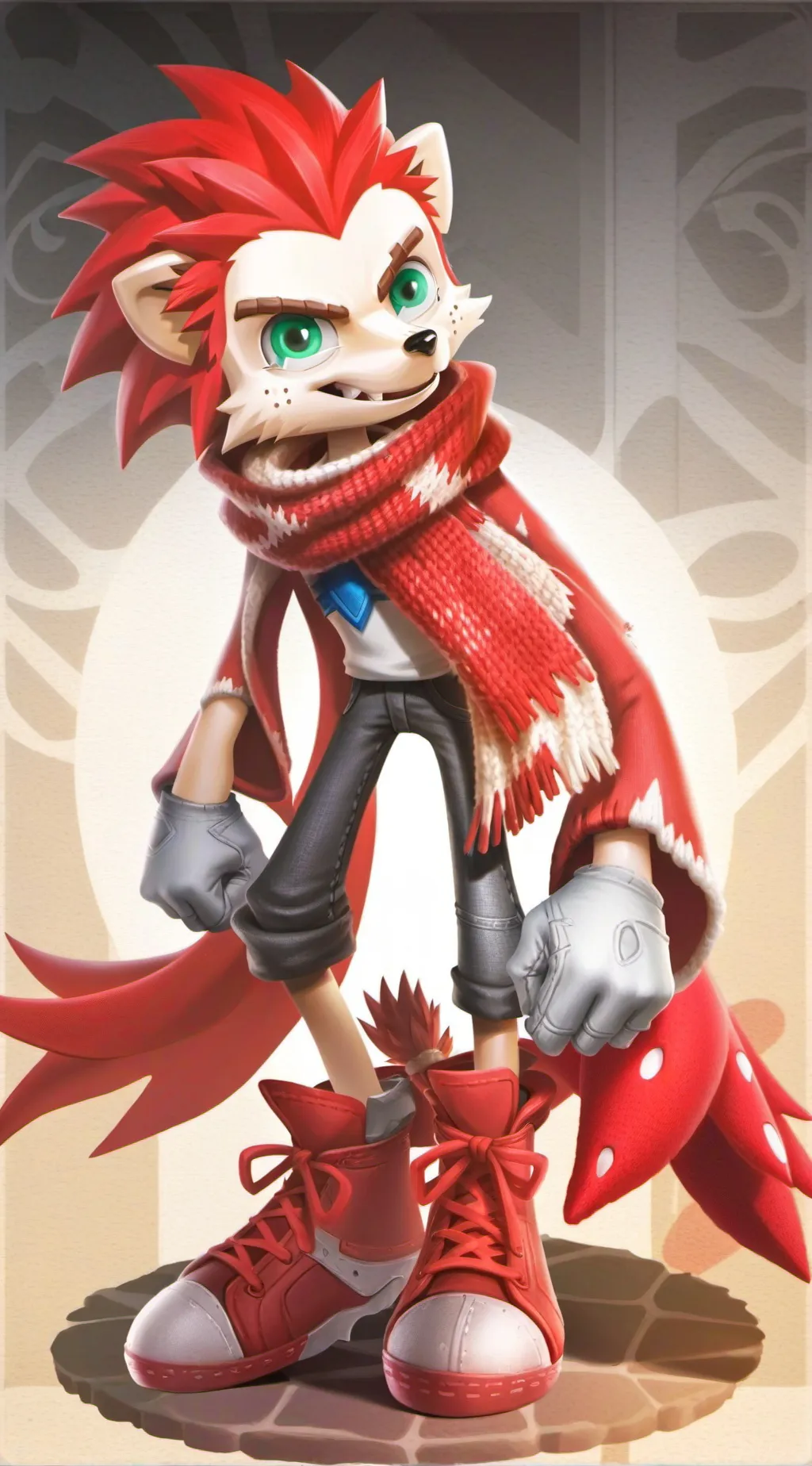 ai character: Sweezy t. Hedgehog background