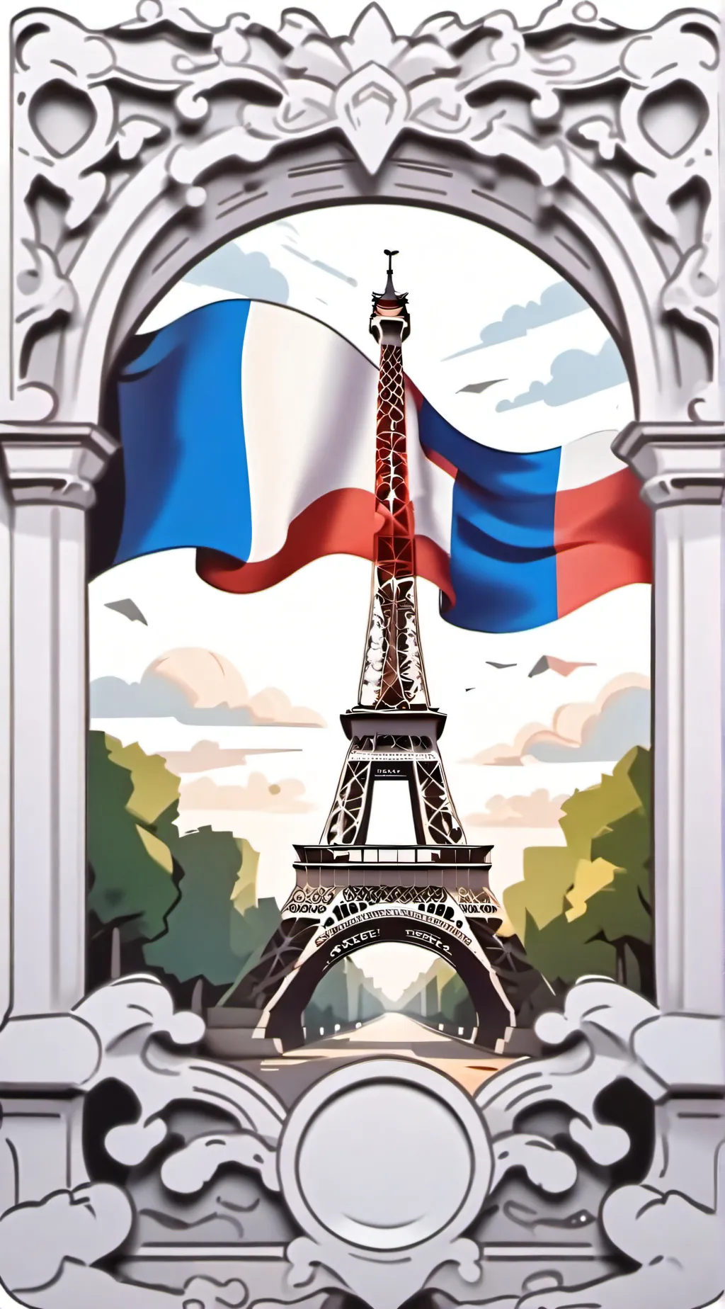 ai character: france country background