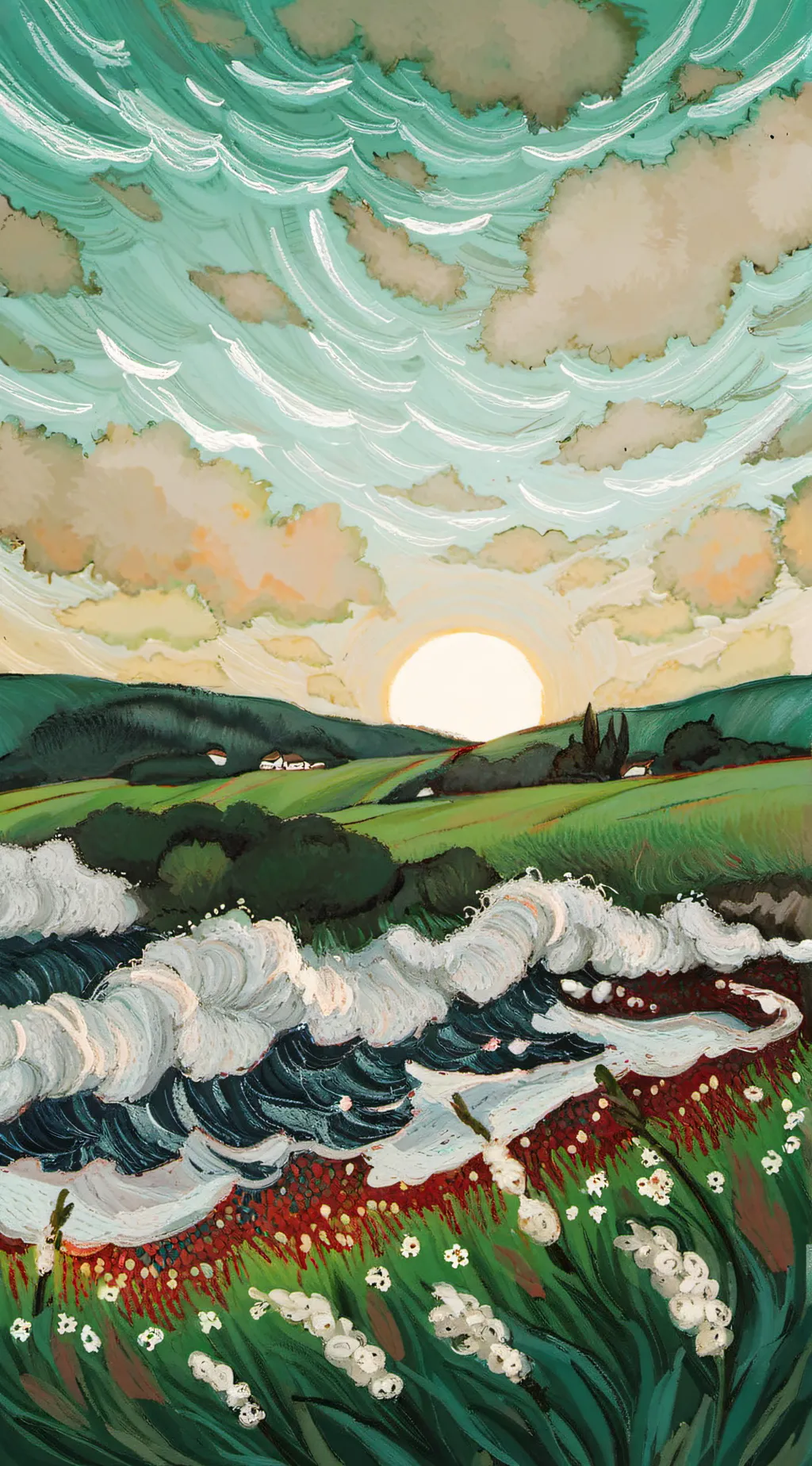 ai character: El sueño background