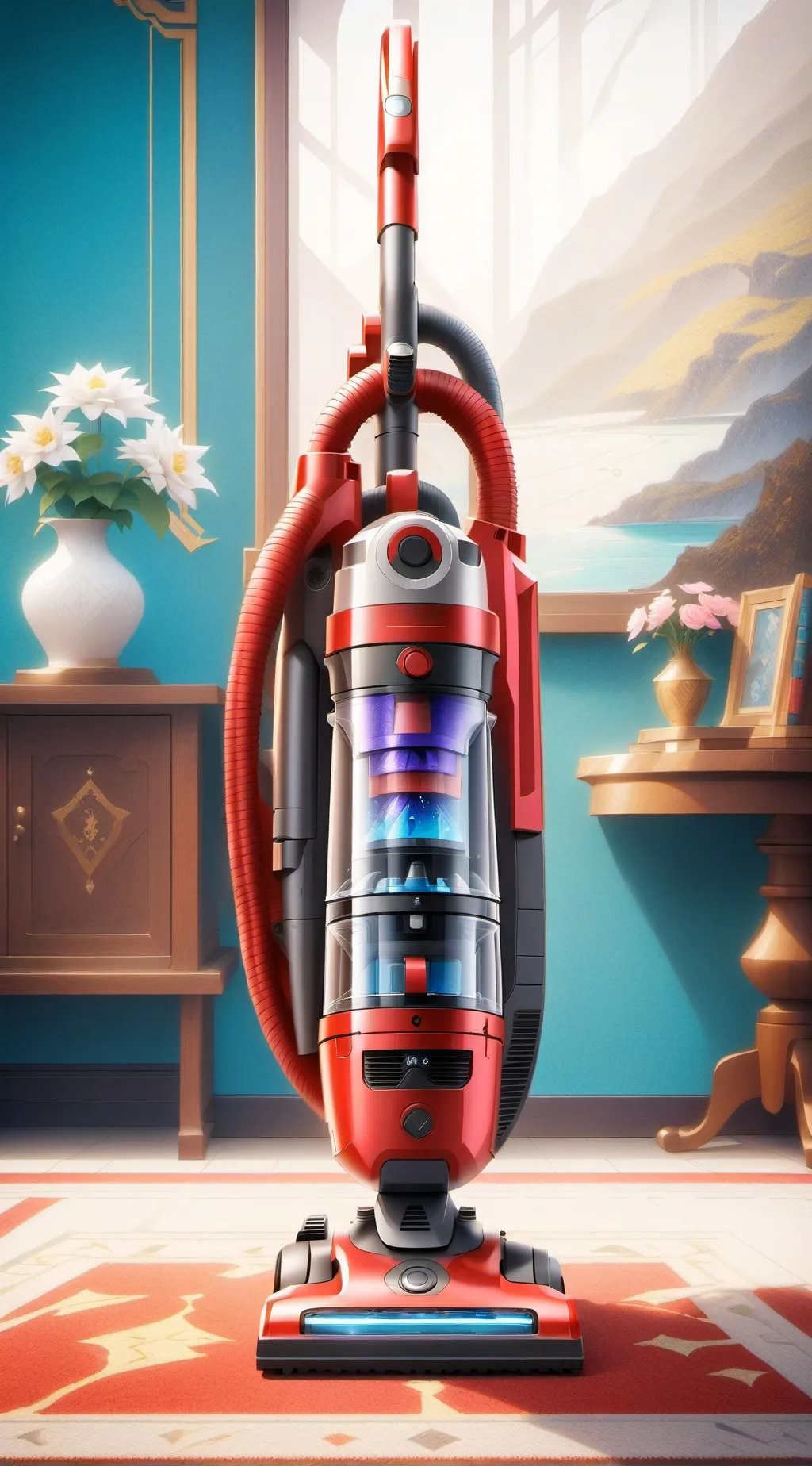 ai character: Vacuum background