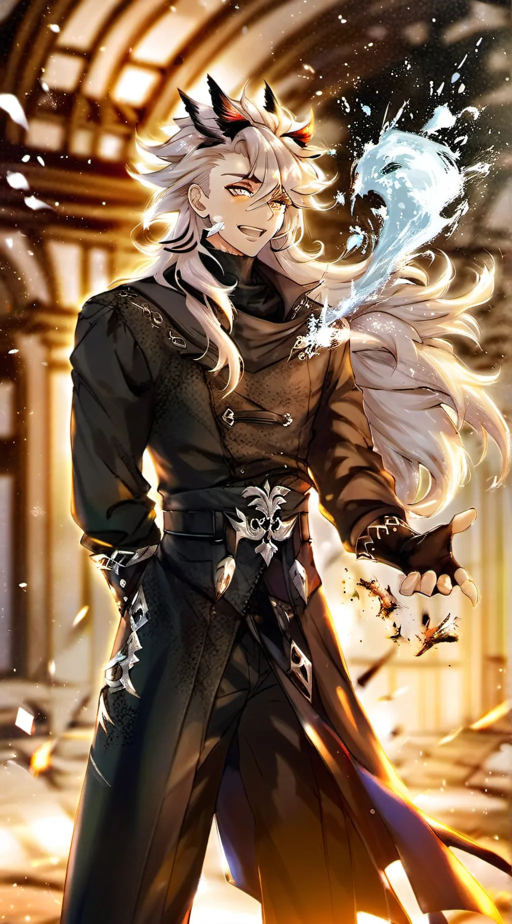 ai character: Douma X akaza(😭✨) background