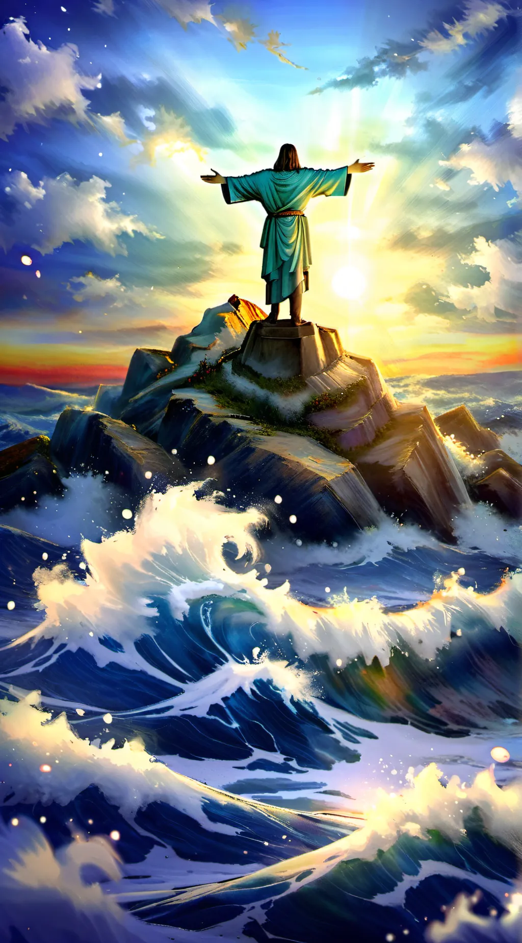 ai character: jesus christ  background