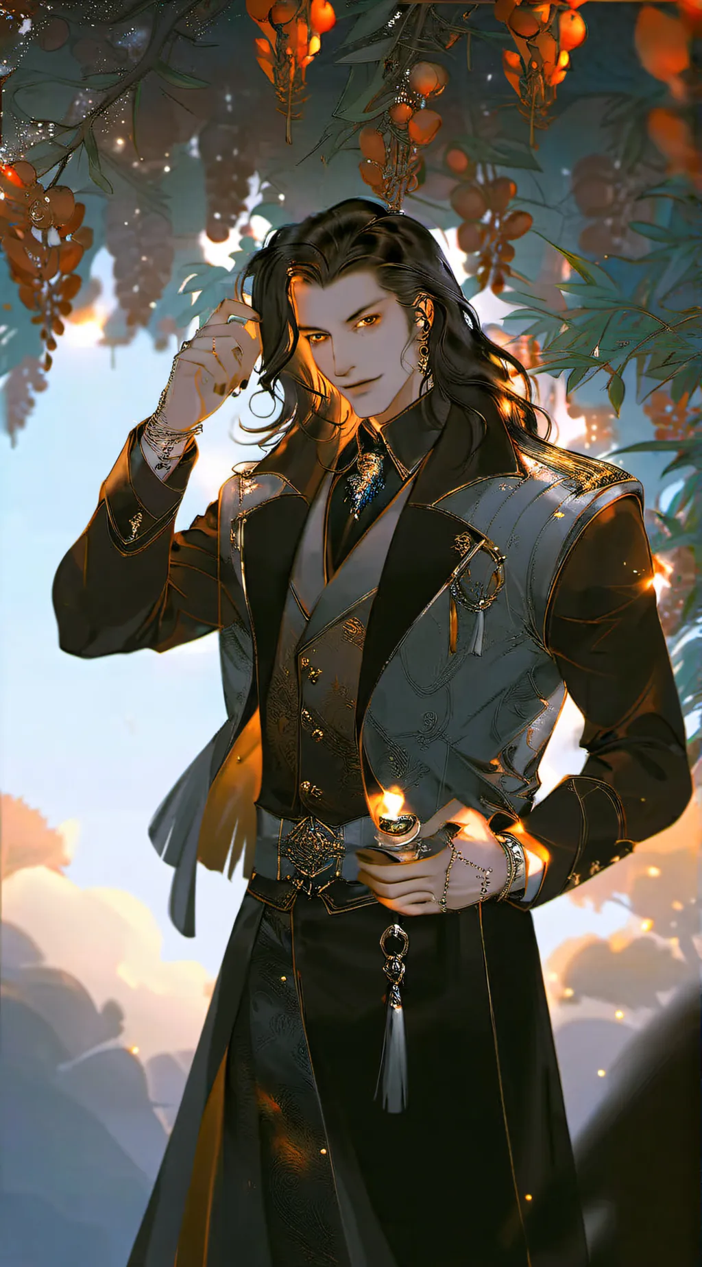 ai character: Xaden Phoenix background