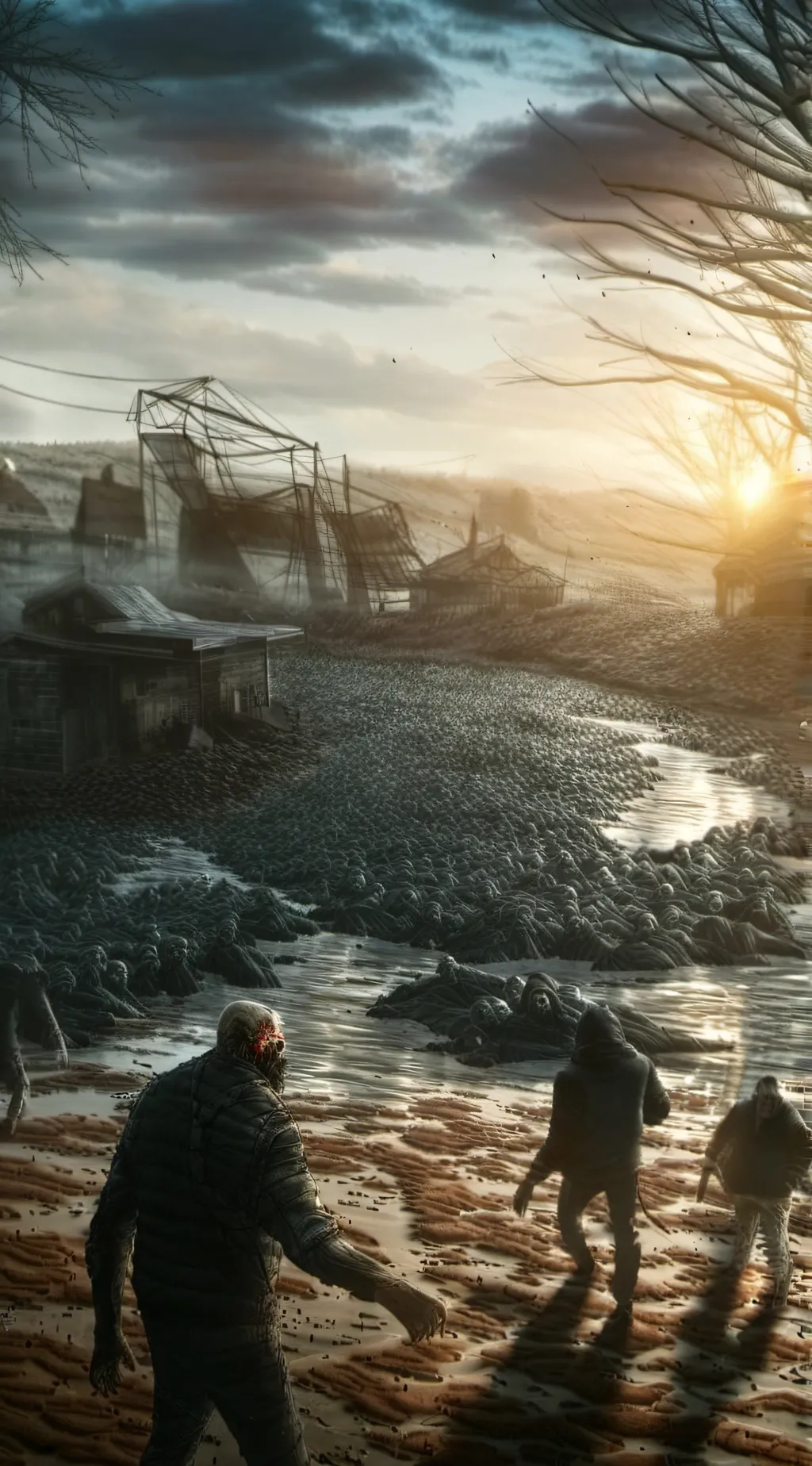 ai character: Zombie apocalypse. background