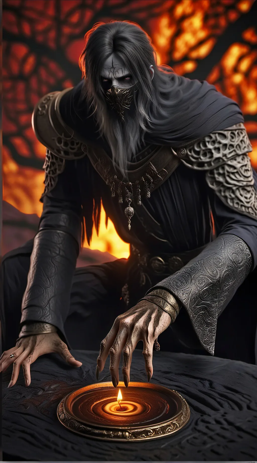 ai character: Death background