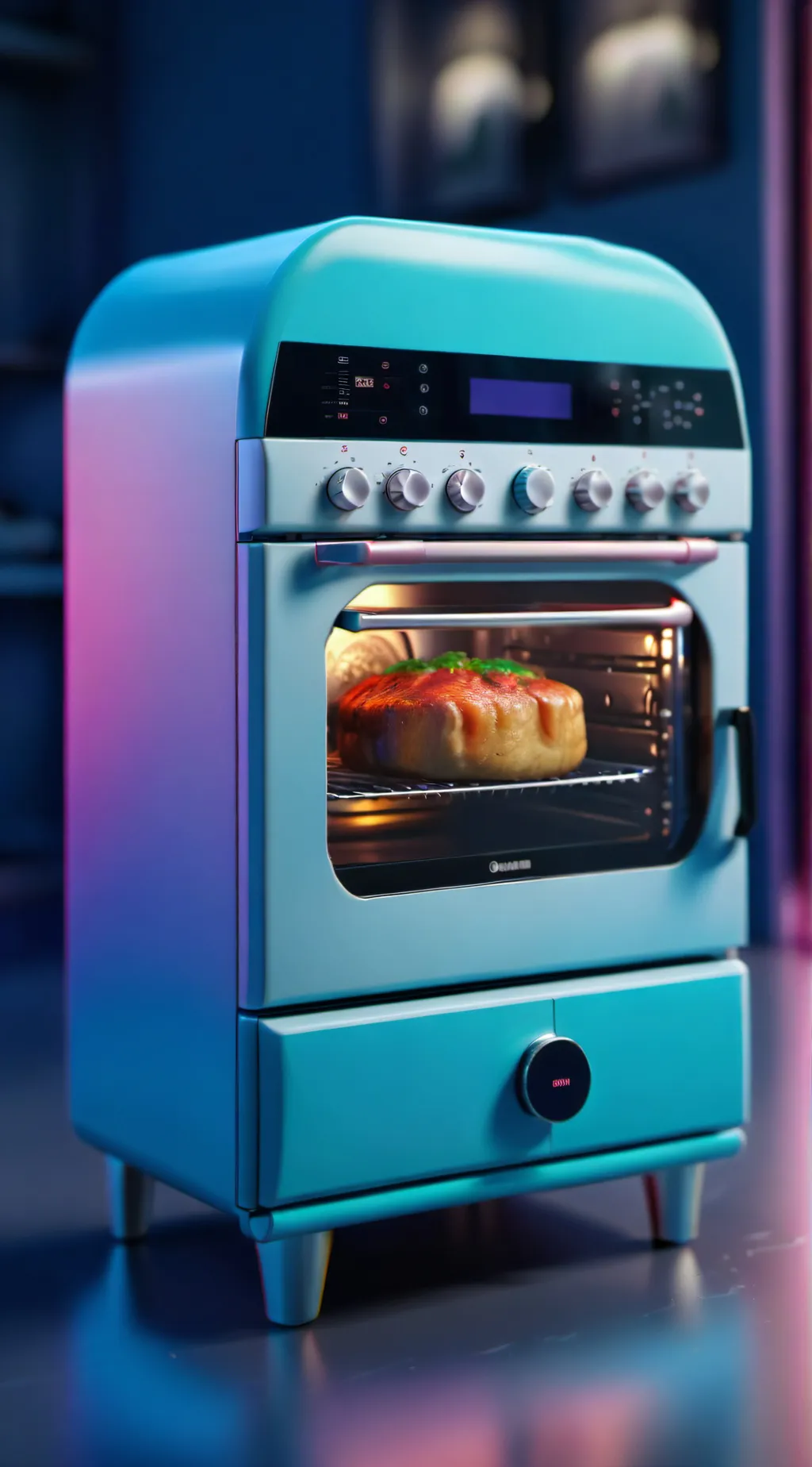 ai character: deathpact at oven background